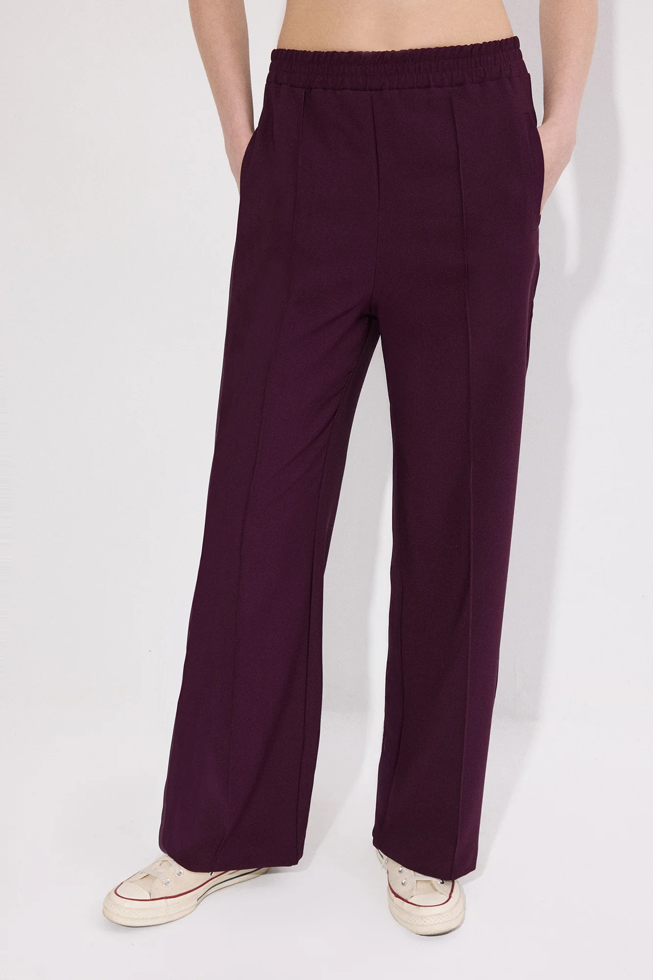 RIBBED CREPE TROUSERS - Image 2