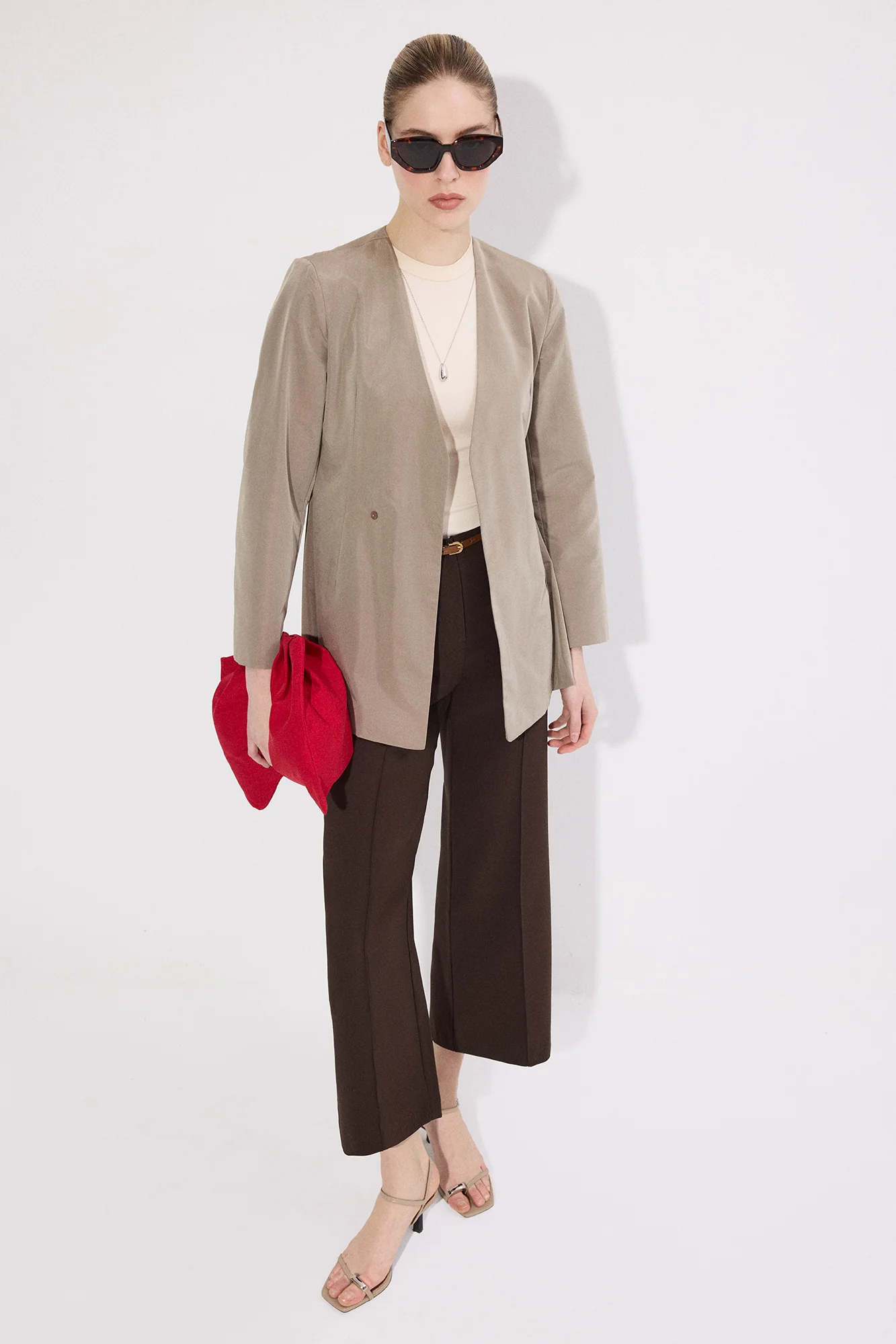RIBBED CREPE TROUSERS - Image 3
