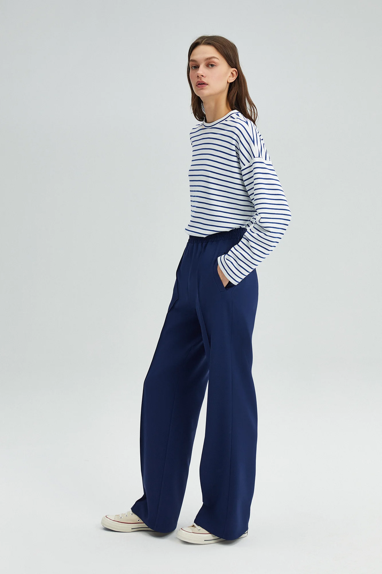 RIBBED CREPE TROUSERS - Image 3