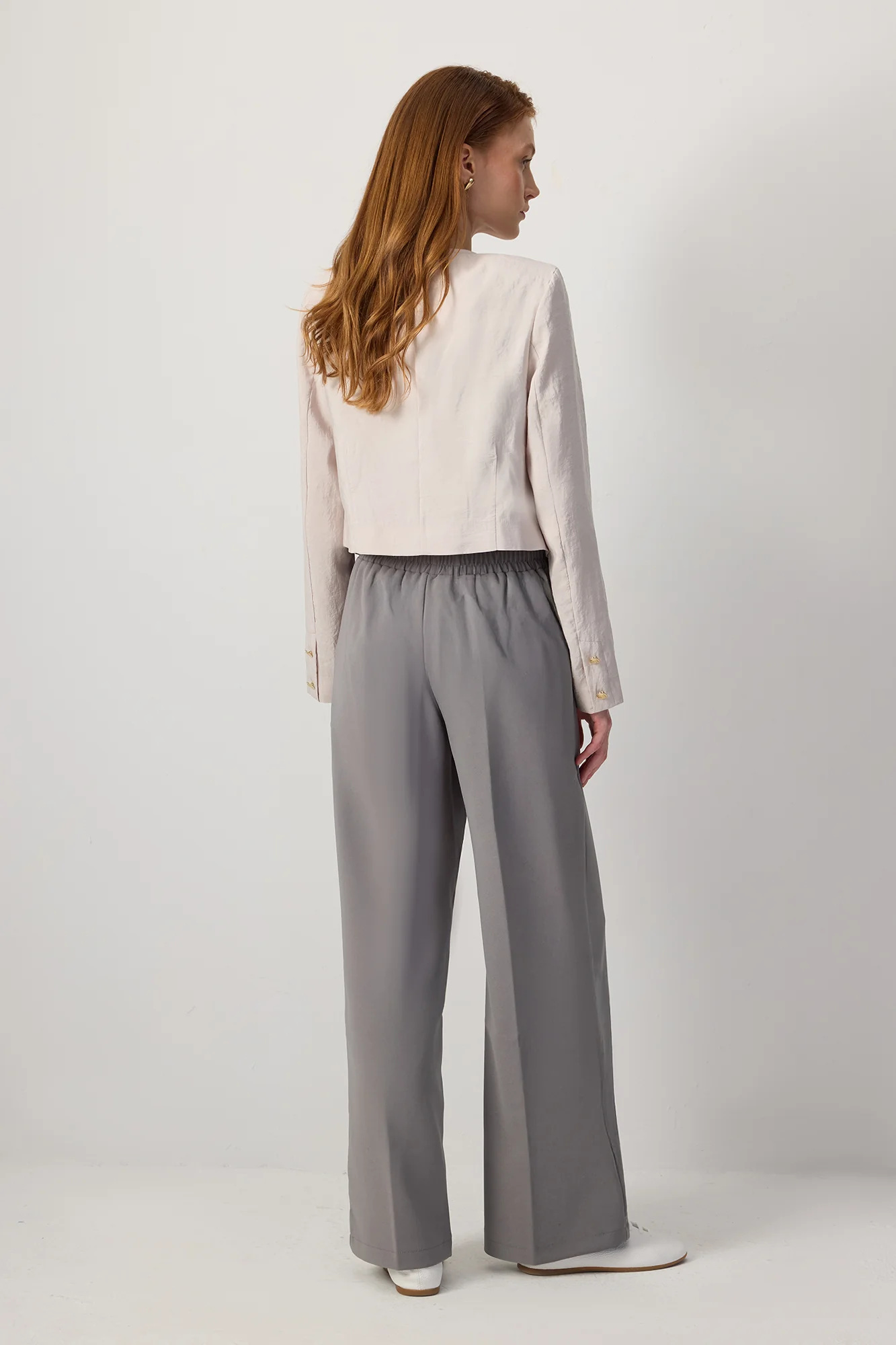 RIBBED CREPE TROUSERS - Image 5