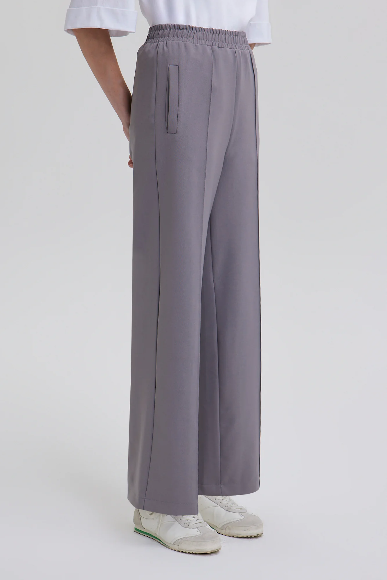RIBBED CREPE TROUSERS - Image 6