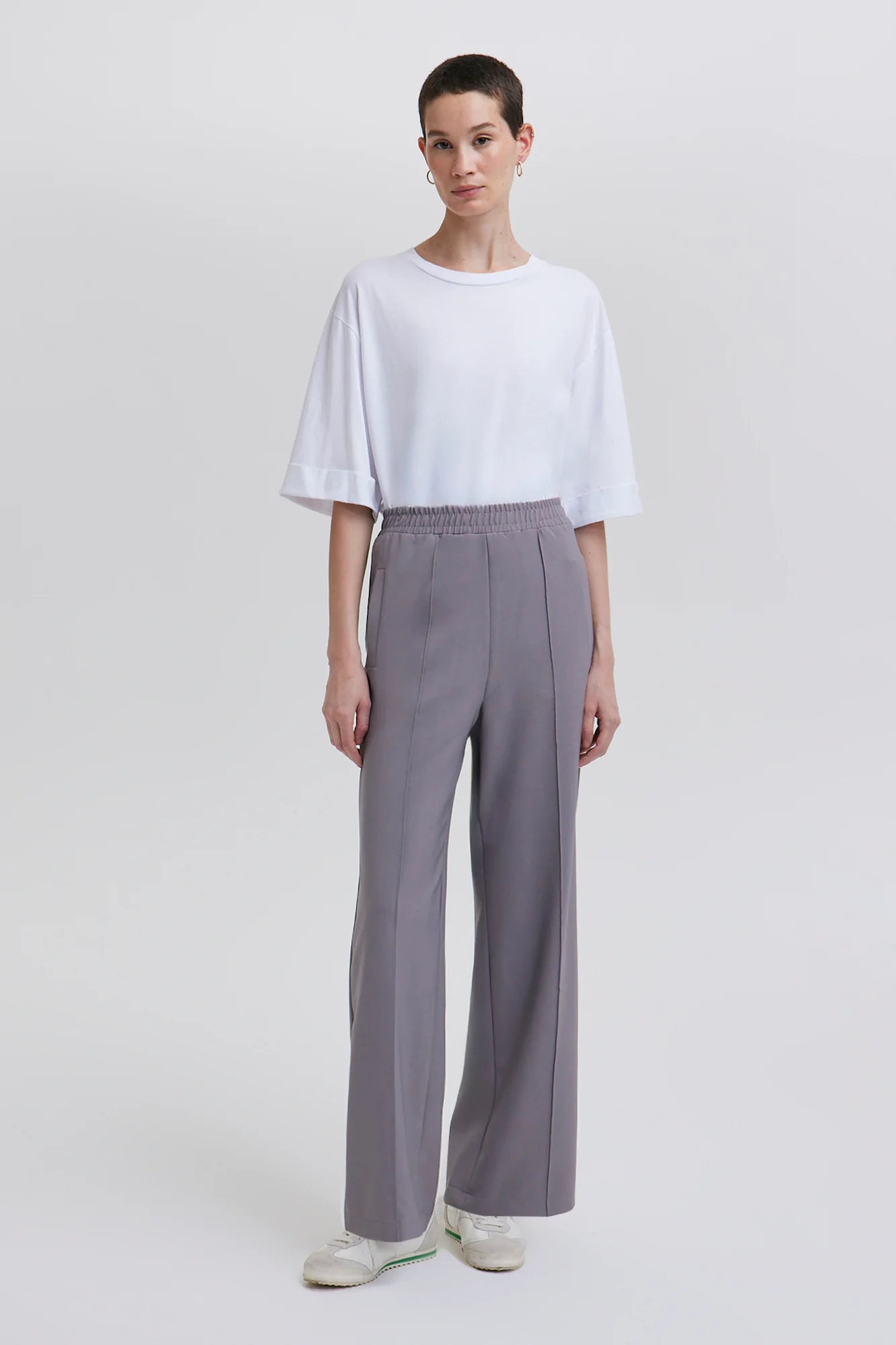 RIBBED CREPE TROUSERS - Image 7
