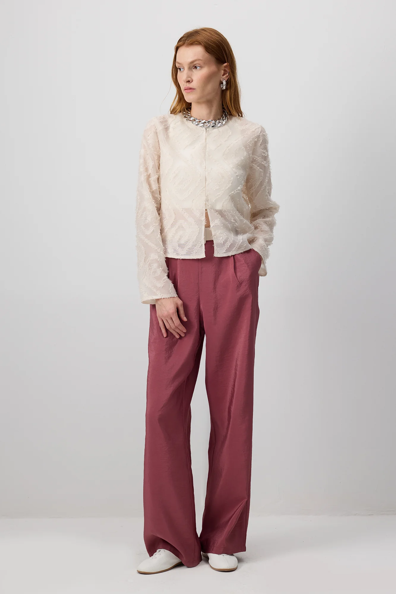 PLEATED FULL WAIST TROUSERS - Image 3