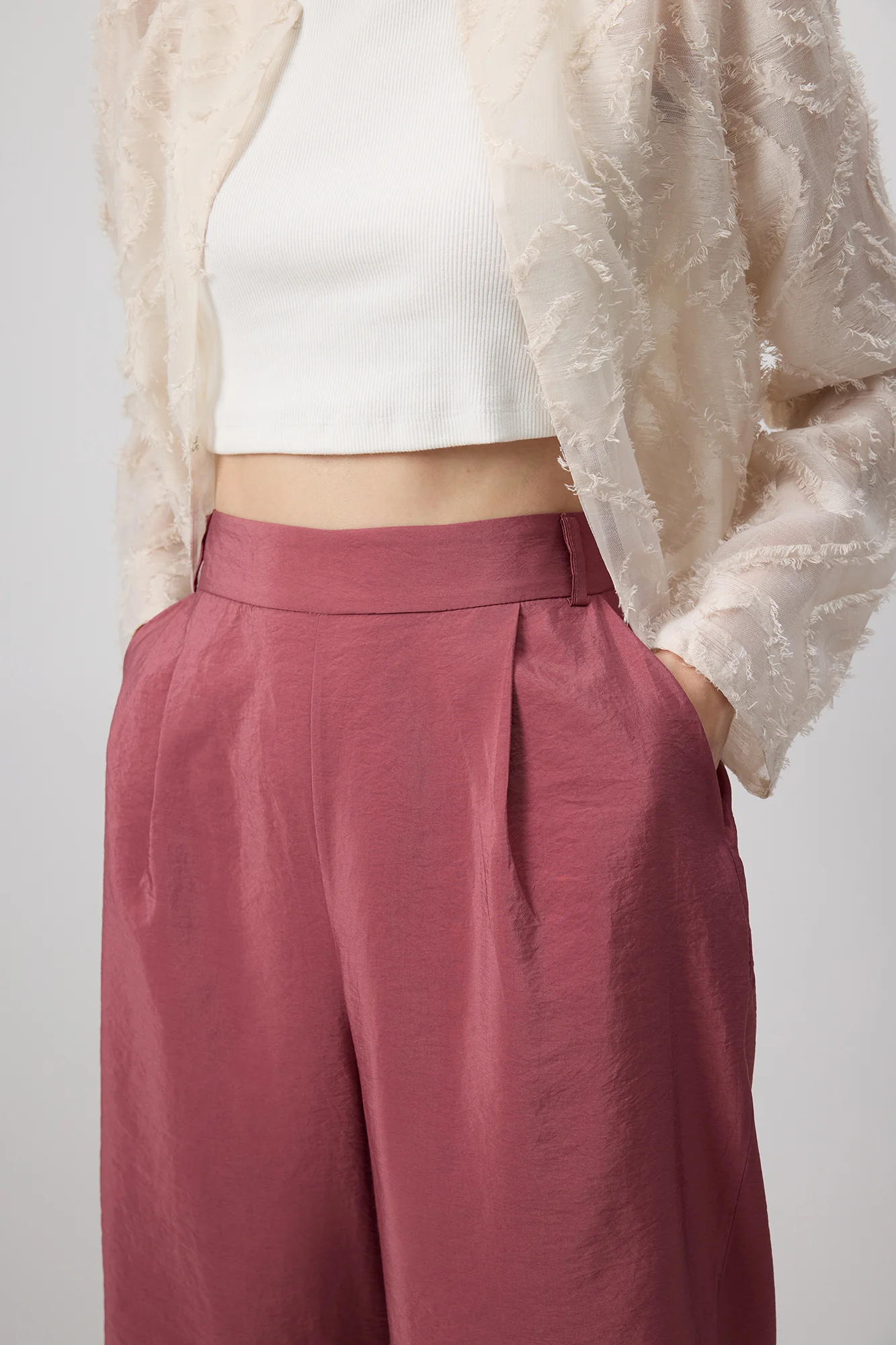 PLEATED FULL WAIST TROUSERS - Image 6