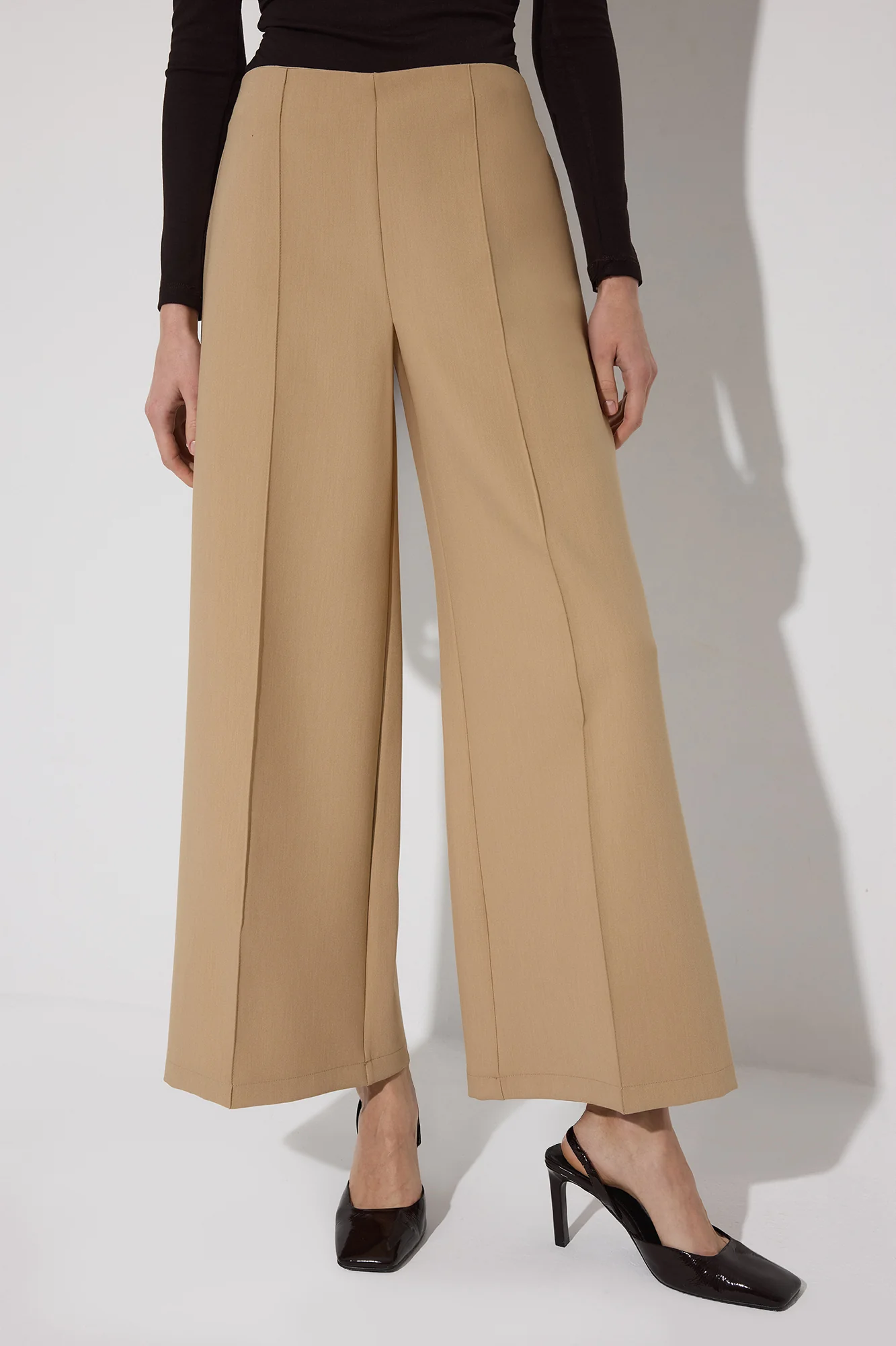 RIBBED PALAZZO TROUSERS - Image 2