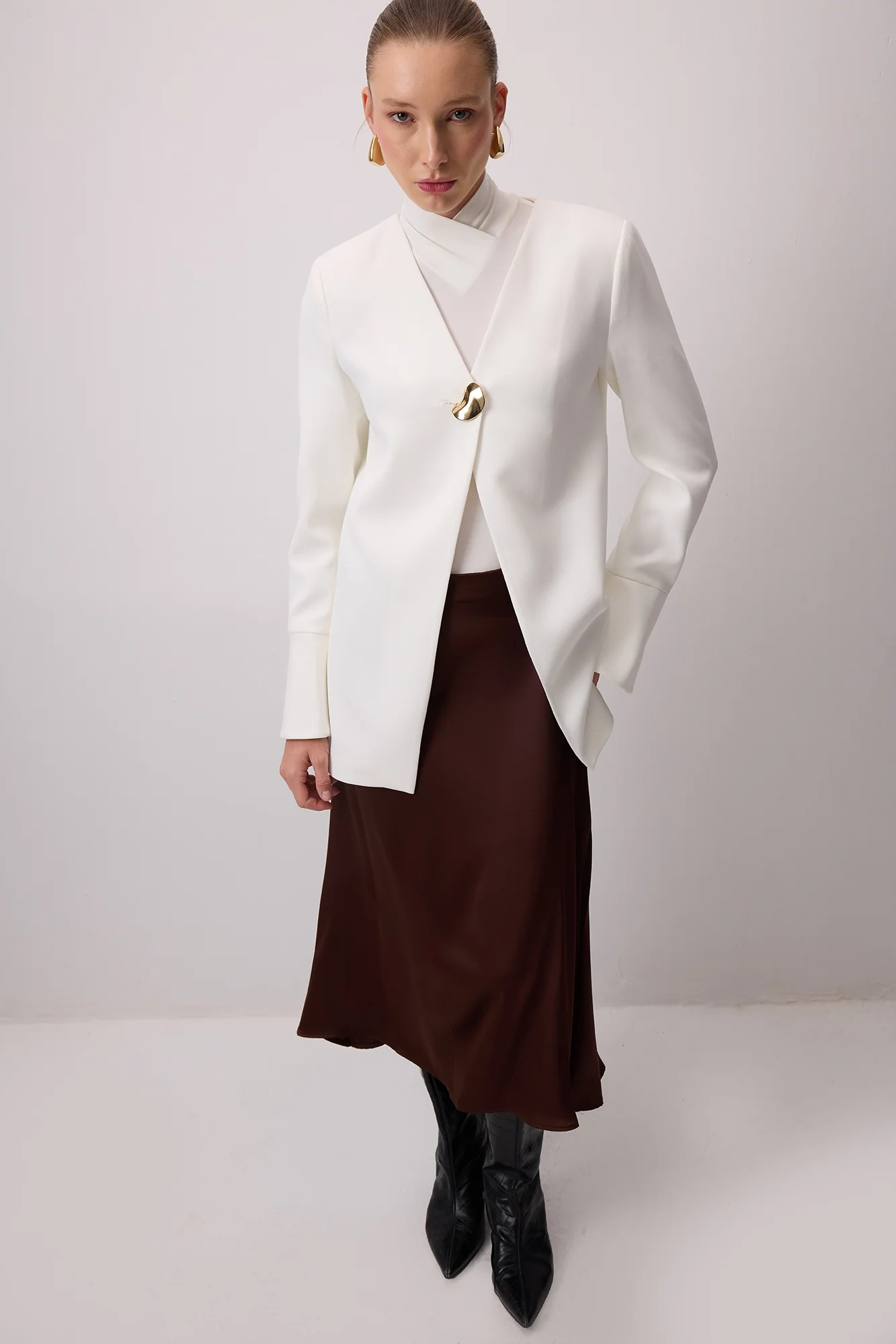 SATIN SKIRT - Image 2