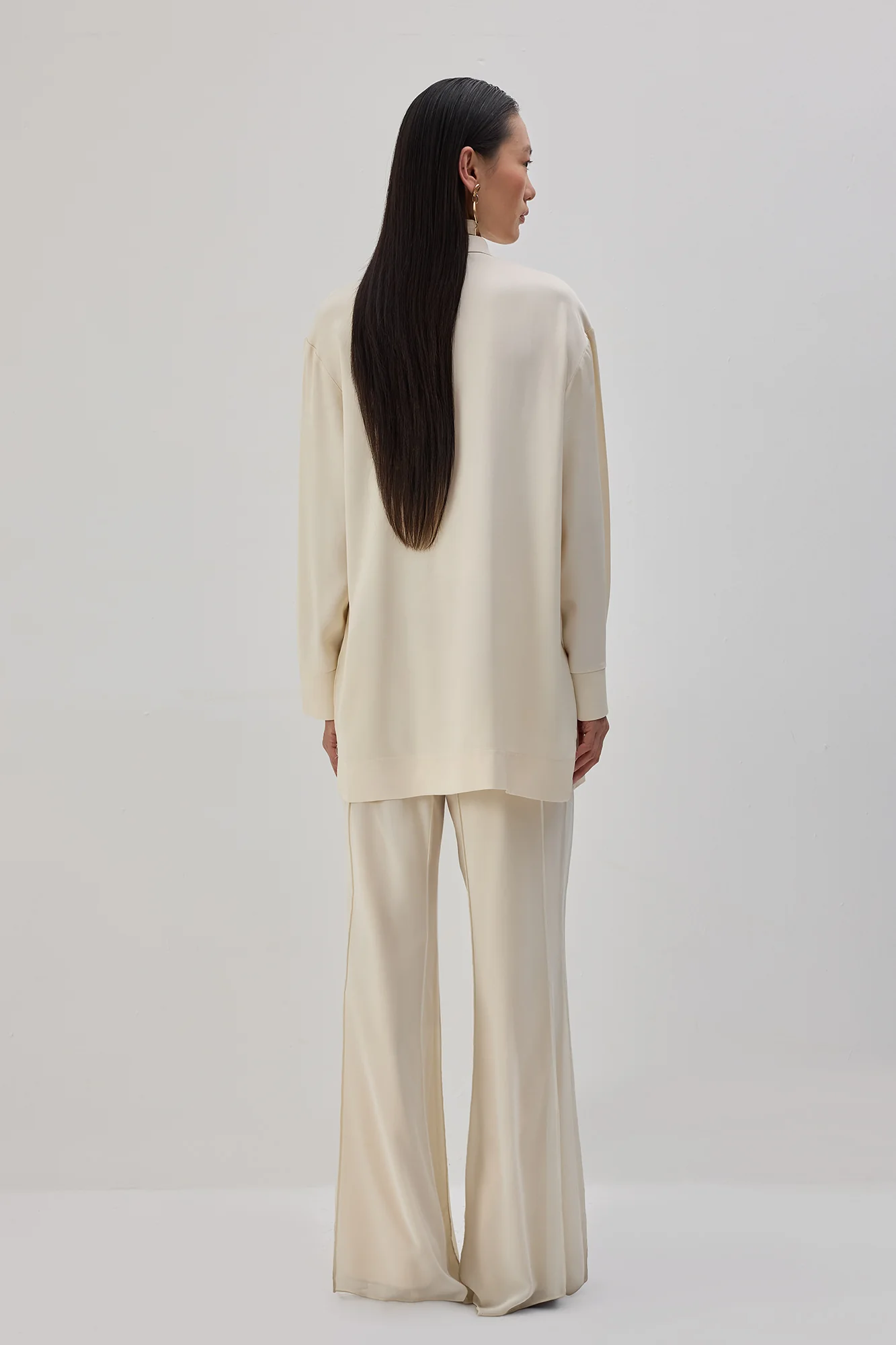 DRAPED TUNIC WITH TIE-COLLAR - Image 6