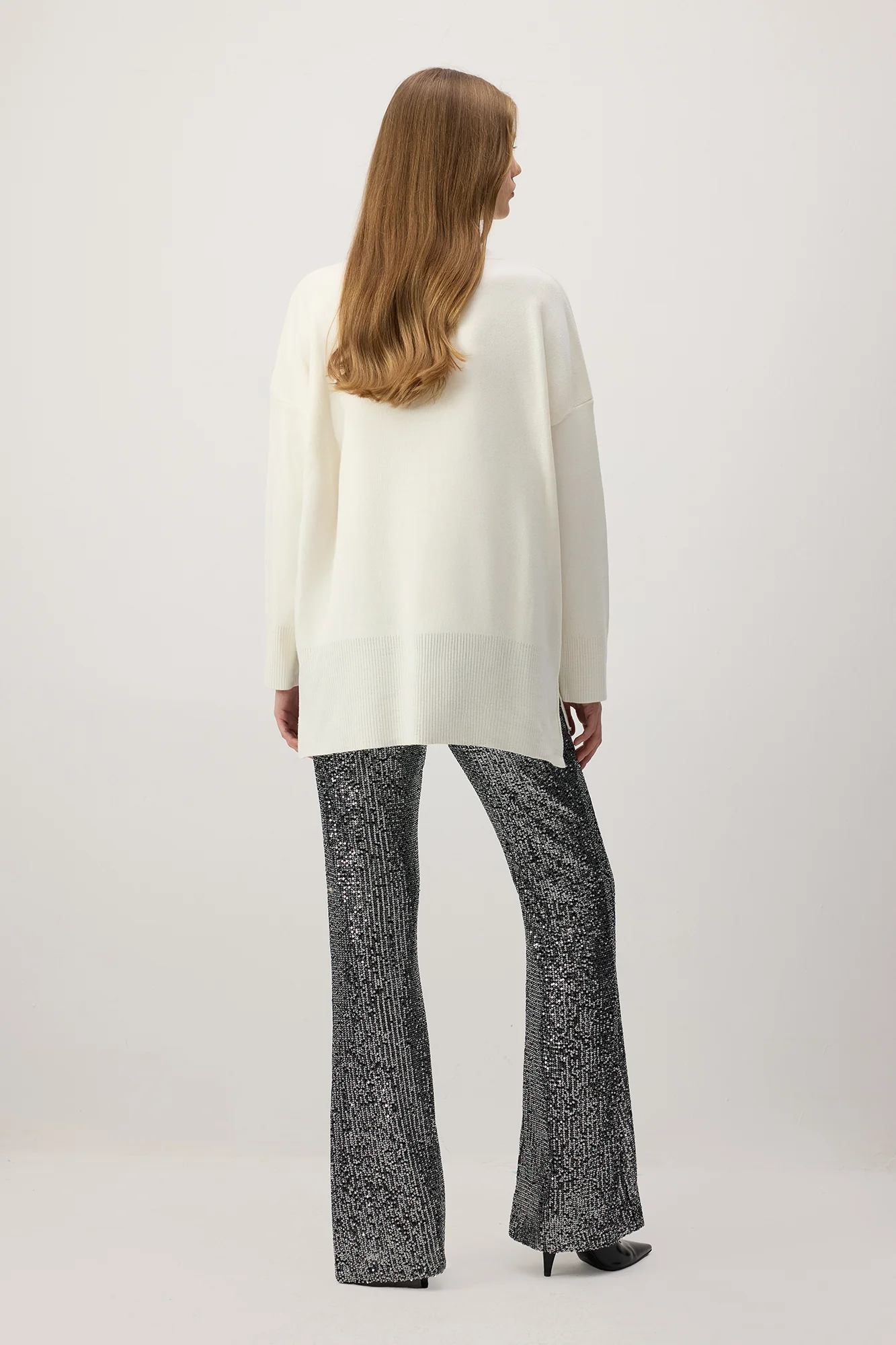 SEQUINED WIDE-LEG TROUSERS - Image 6