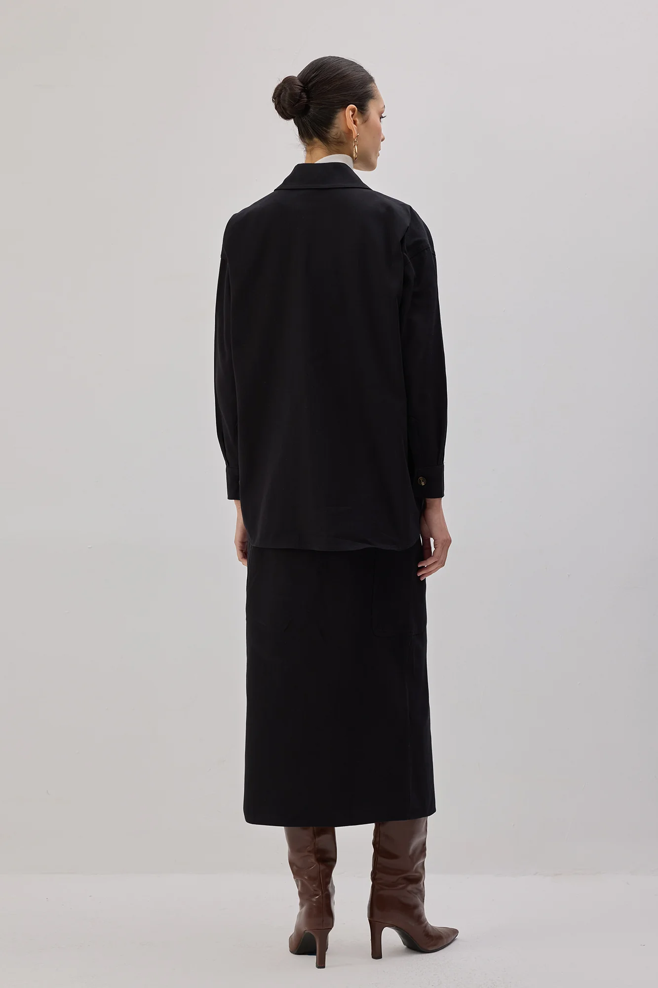 GABARDINE SHIRT WITH CARGO POCKET - Image 6