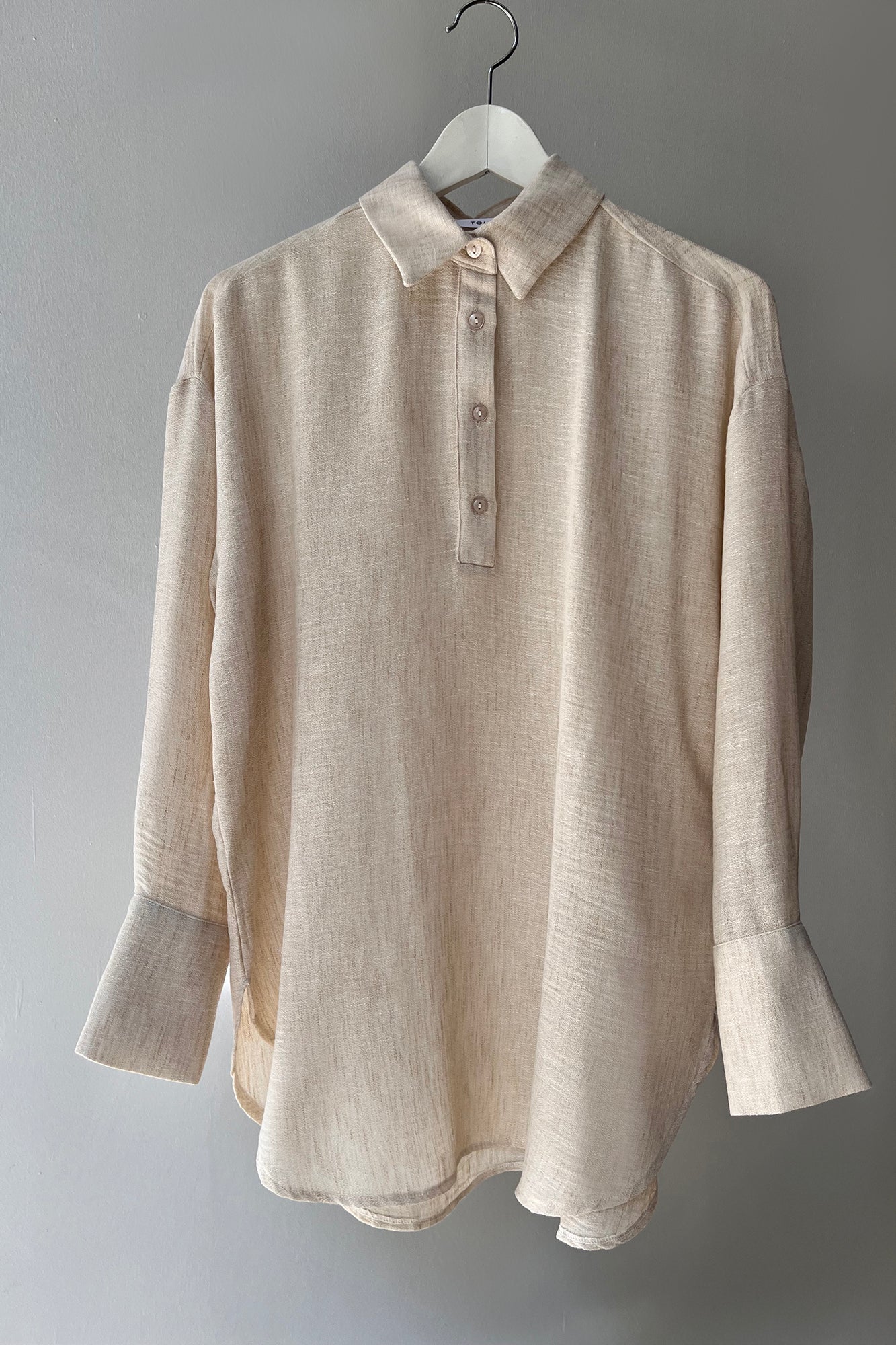 SHIRT COLLAR MELANGE TUNIC - Image 13