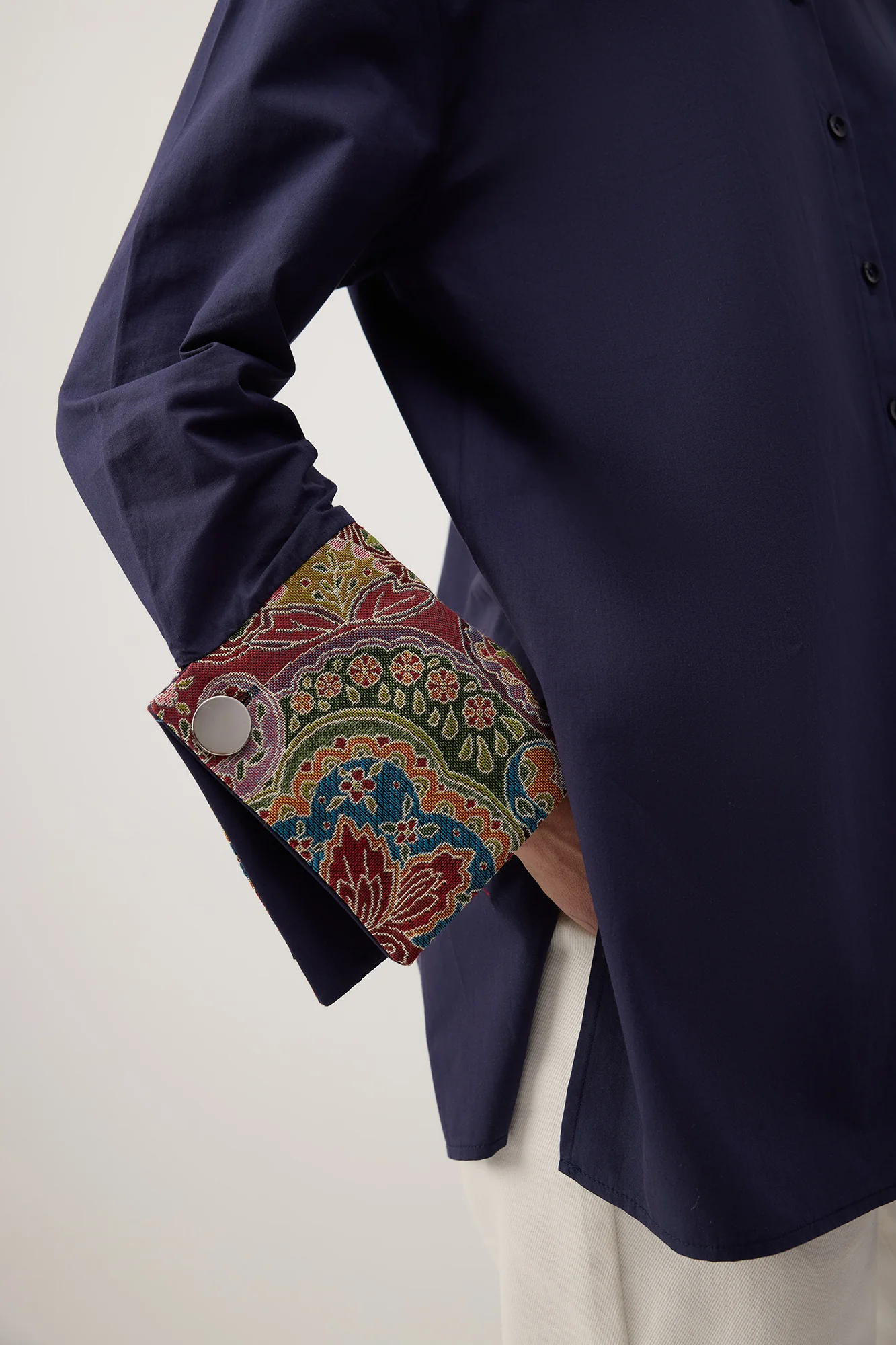 SHIRT WITH ETHNIC PATTERNED DETAILED - Image 7
