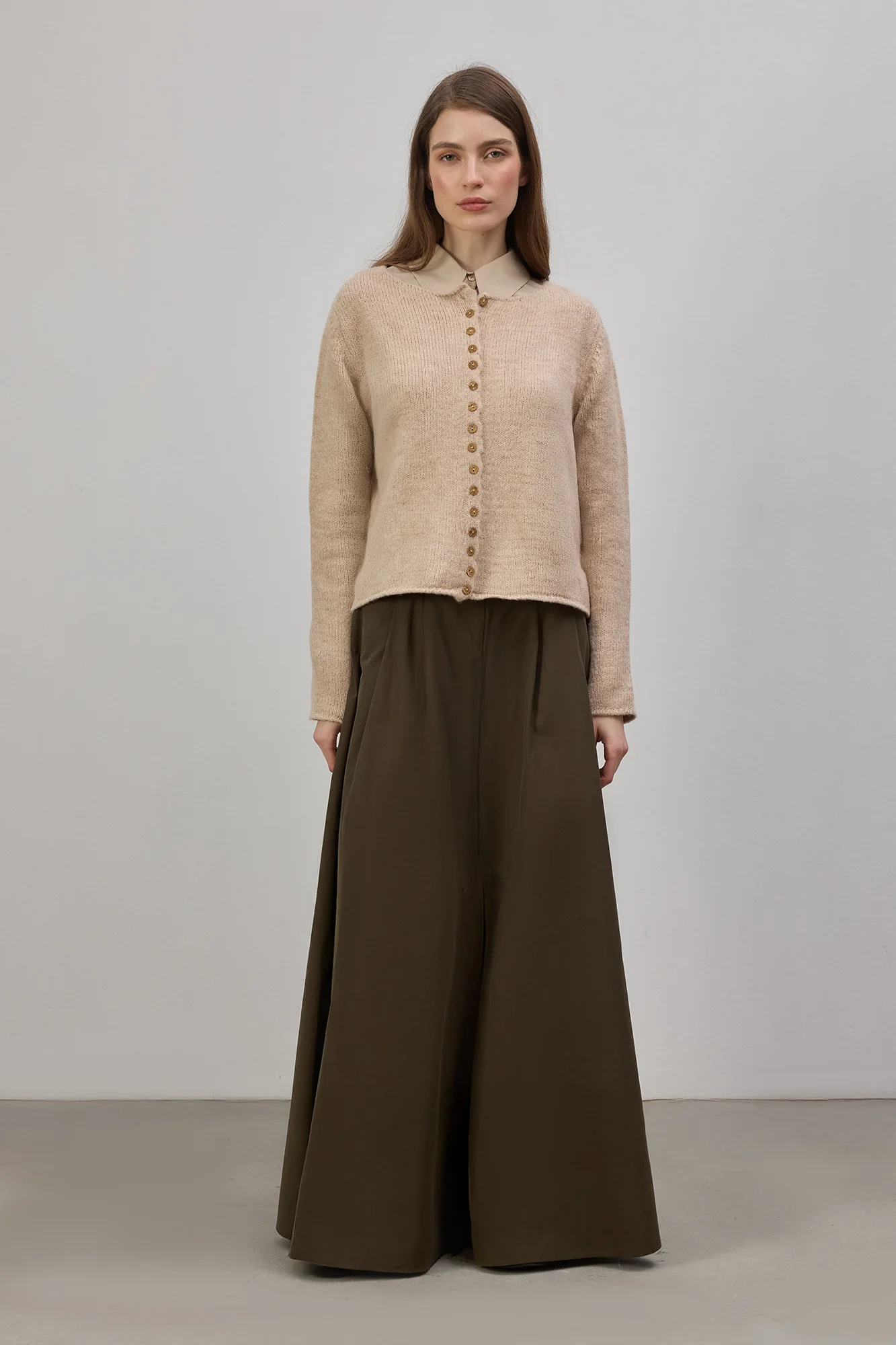 SHORT BUTTONED KNITTED CARDIGAN - Image 5