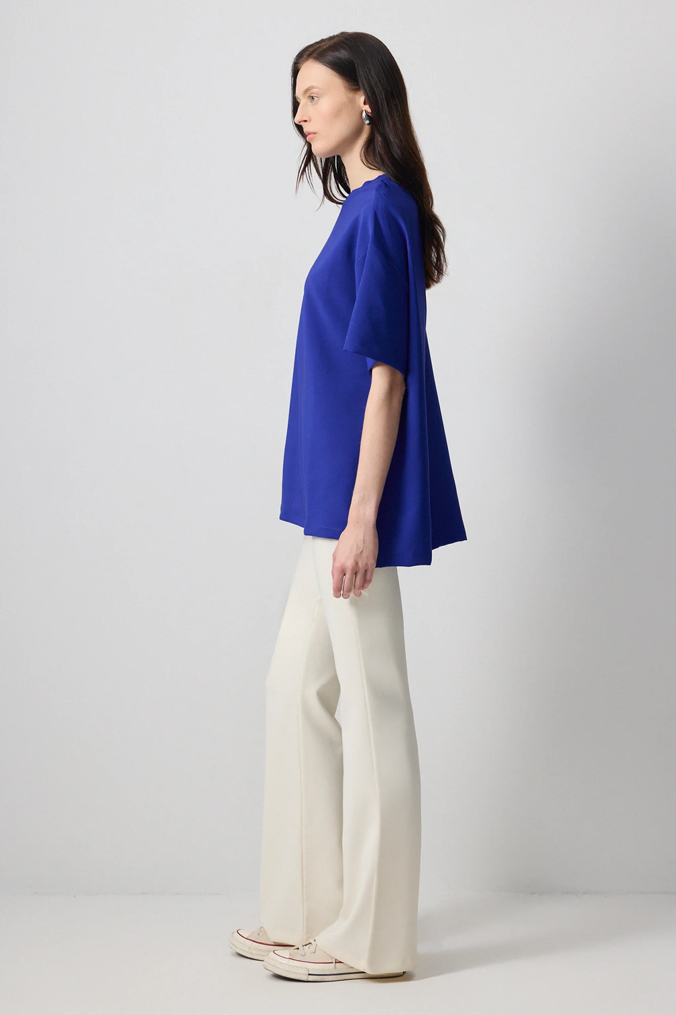 SHORT SLEEVE CREPE T-SHIRT - Image 3