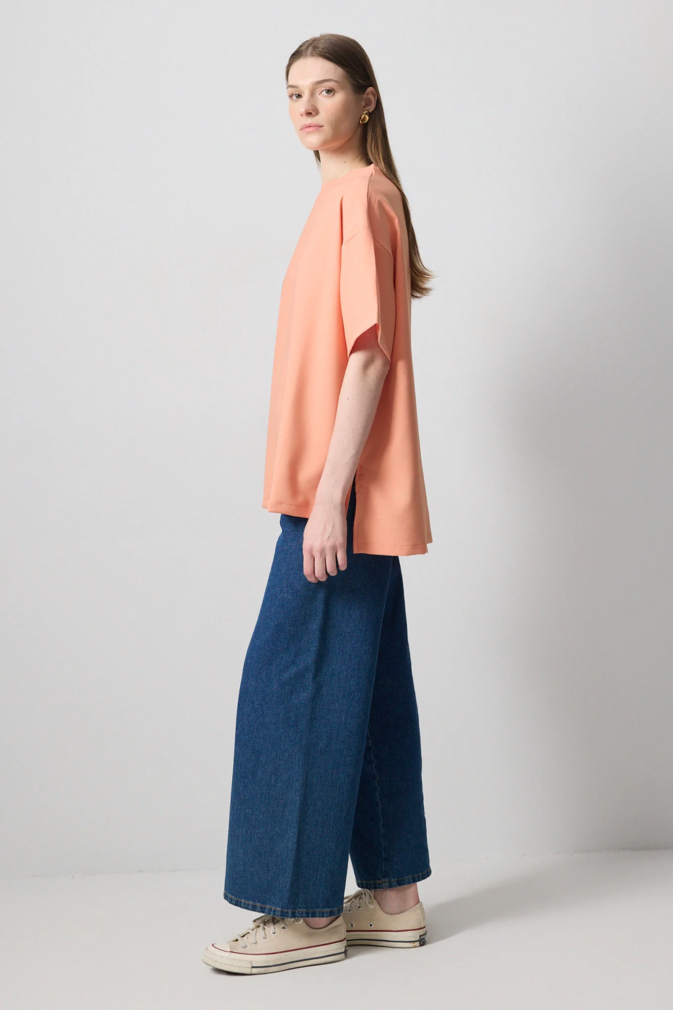 SHORT SLEEVE CREPE T-SHIRT - Image 3