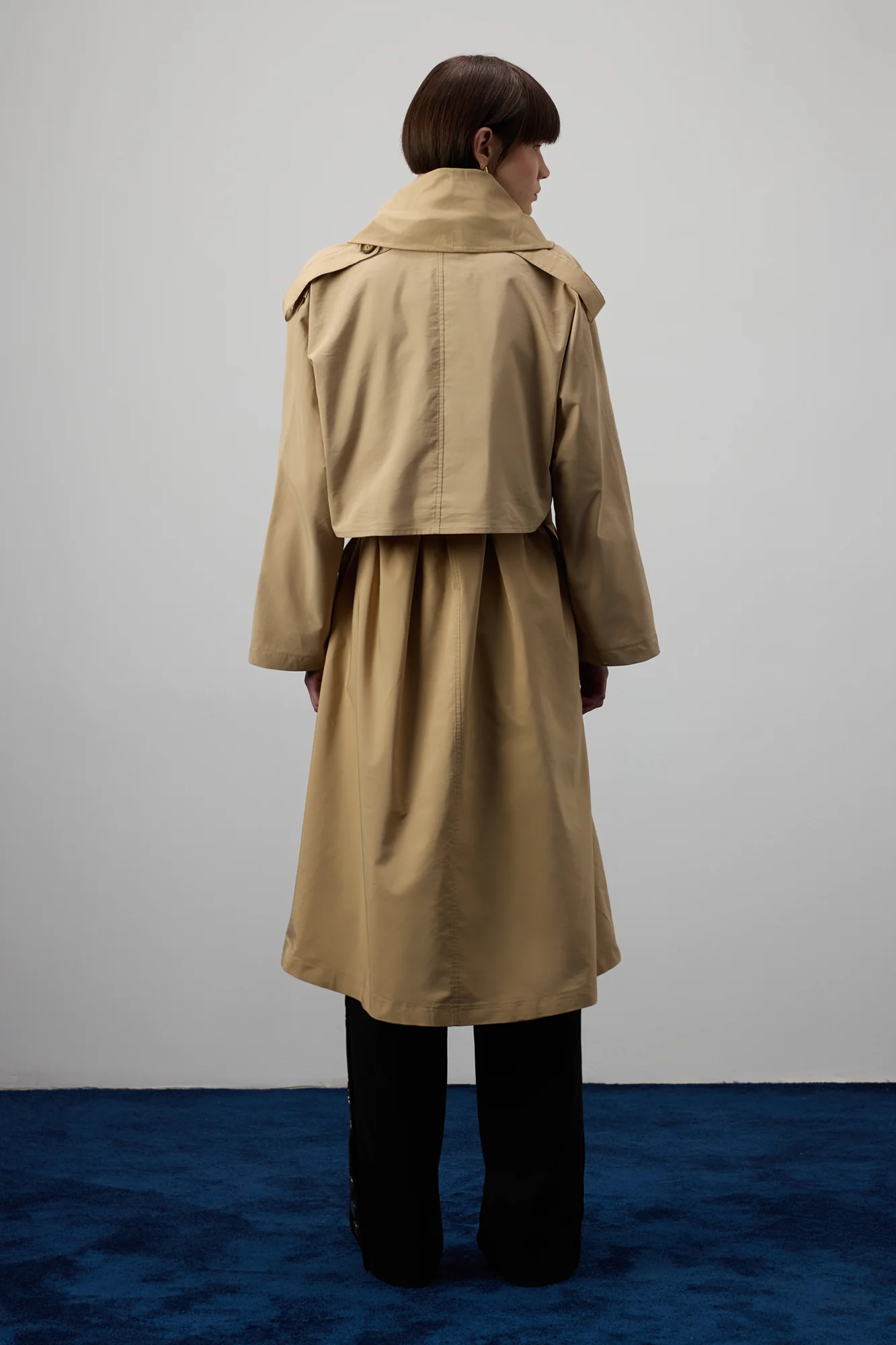 SHAWL COLLAR TRENCH COAT - Image 8