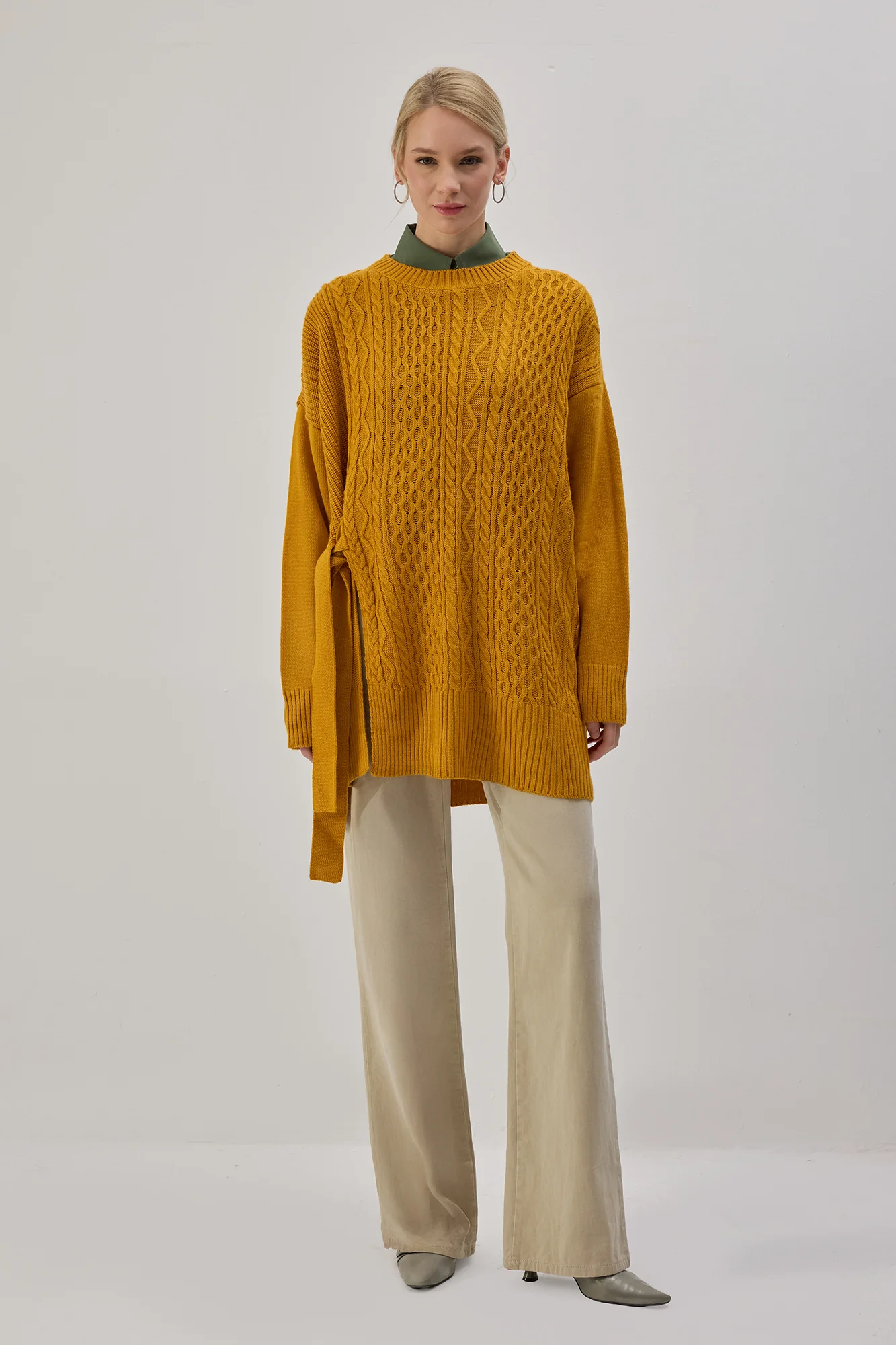 SIDE-TIE KNIT TUNIC - Image 4