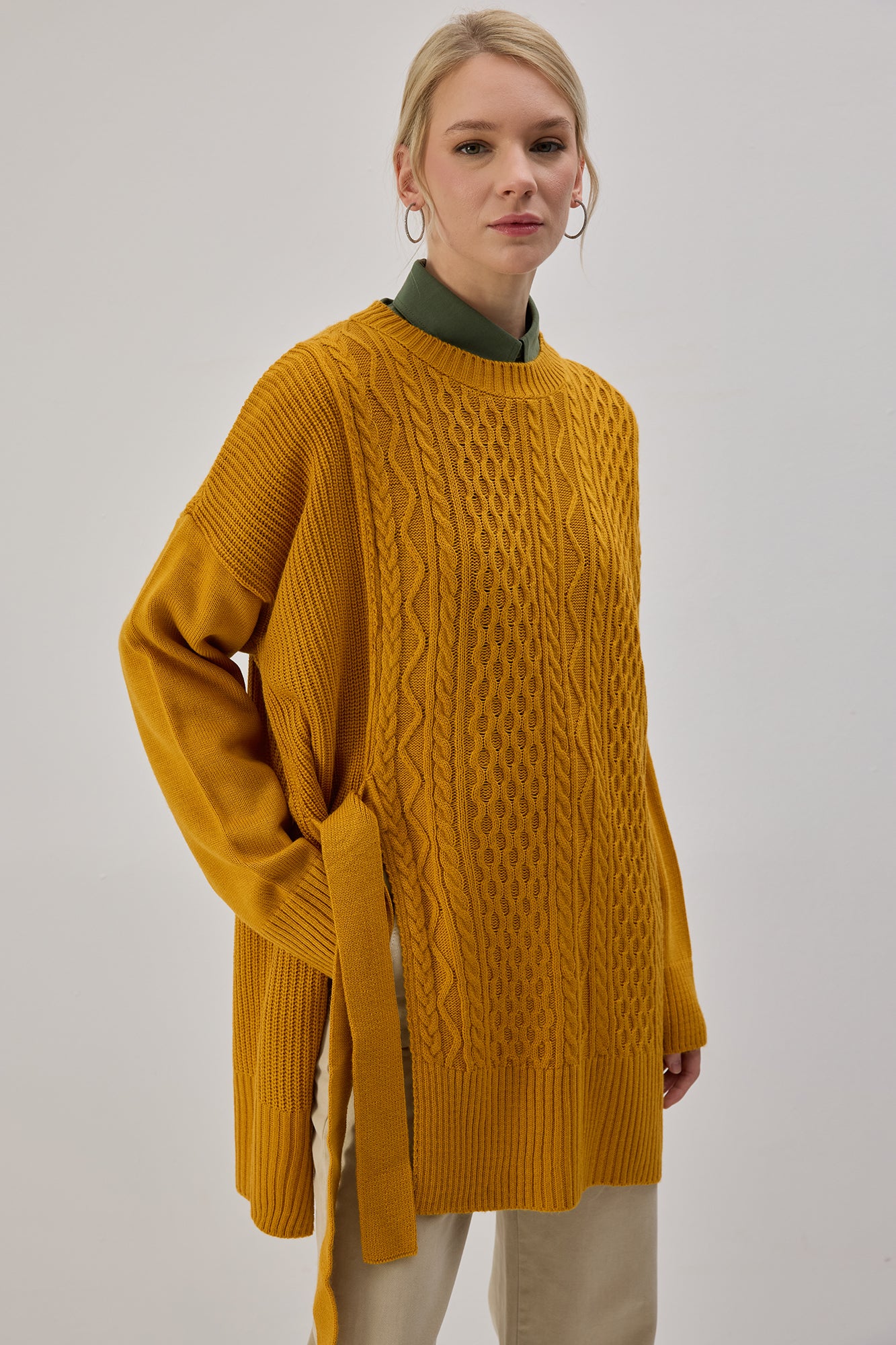 SIDE-TIE KNIT TUNIC - Image 5