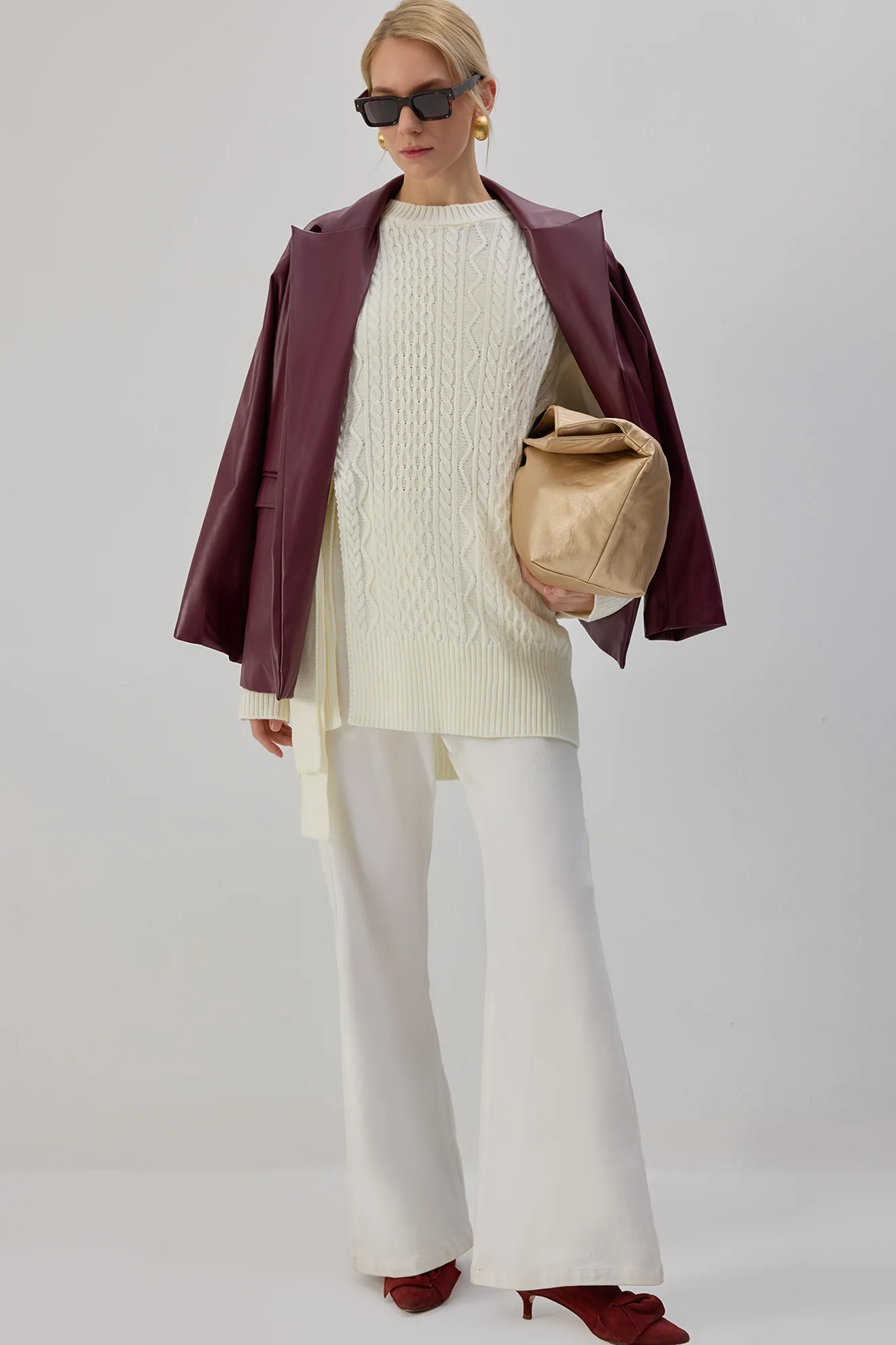 SIDE-TIE KNIT TUNIC - Image 2
