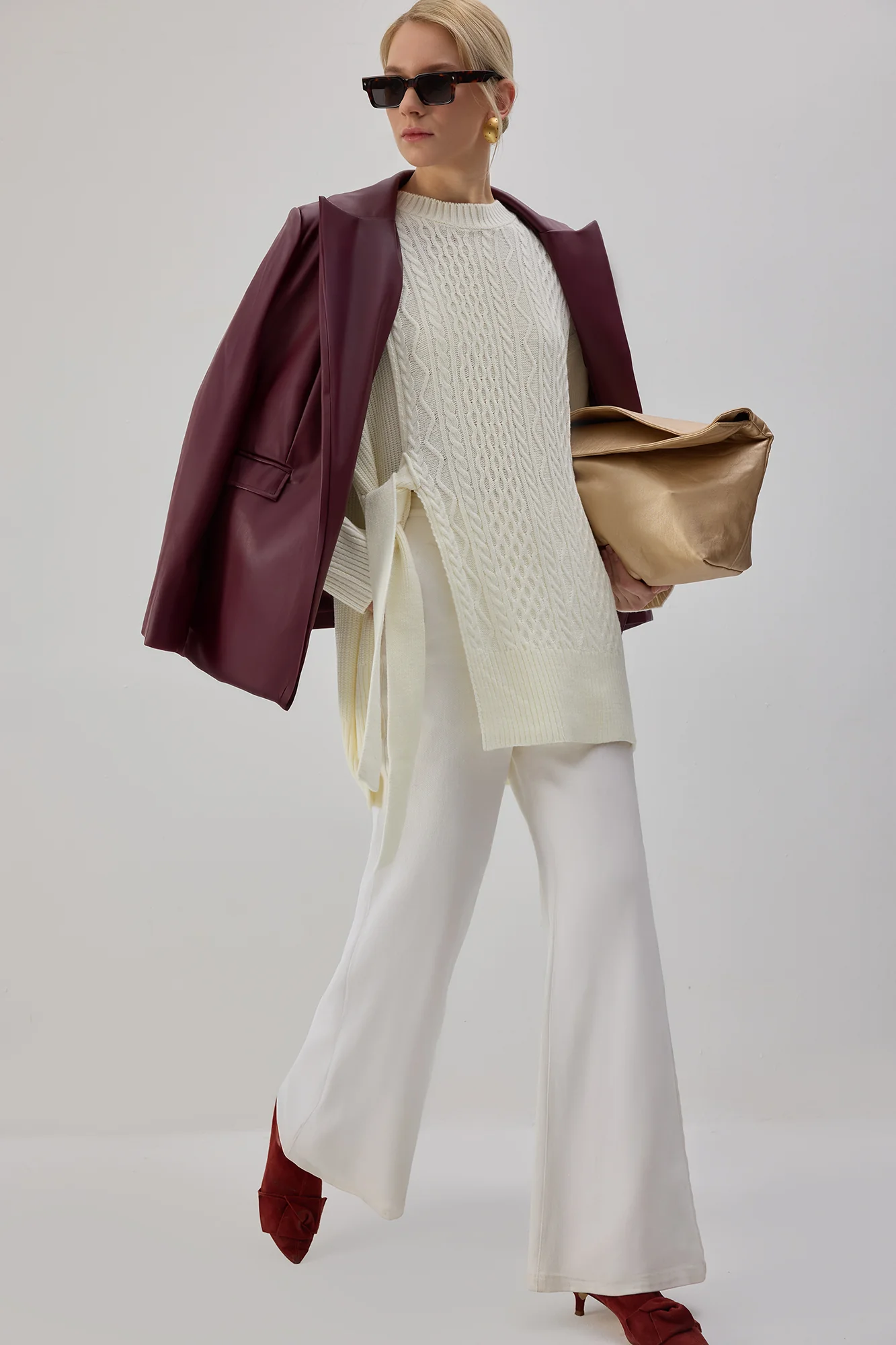 SIDE-TIE KNIT TUNIC - Image 3