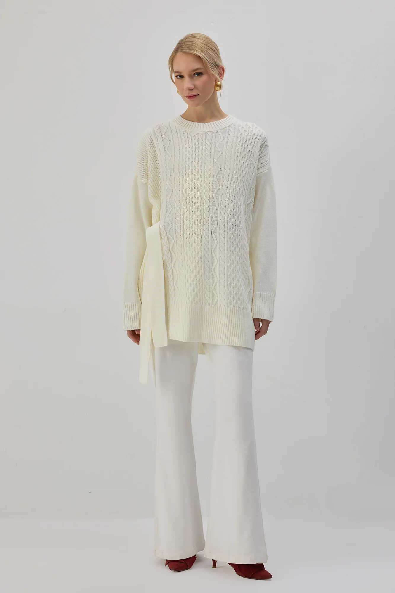 SIDE-TIE KNIT TUNIC - Image 4