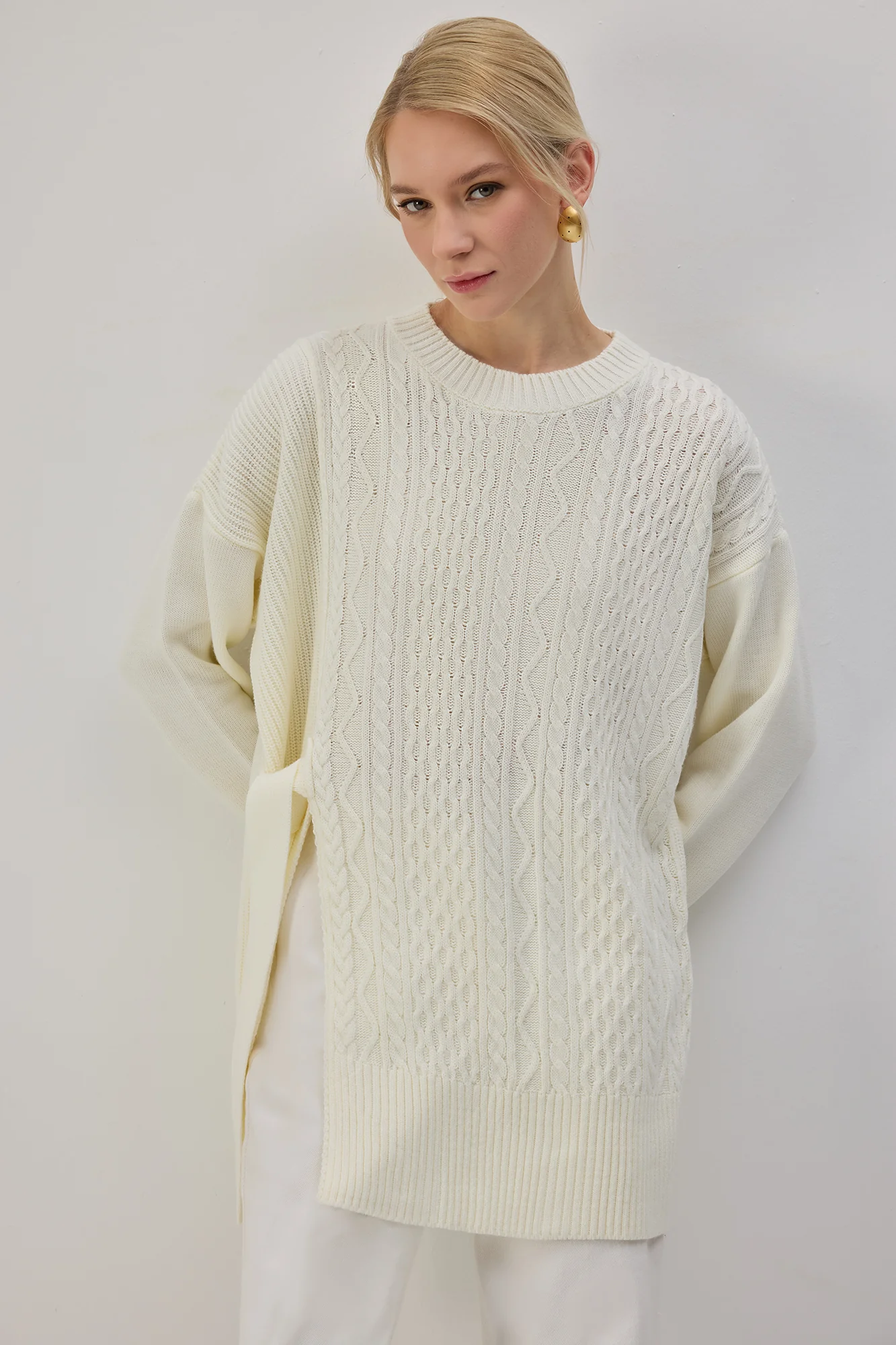 SIDE-TIE KNIT TUNIC - Image 6