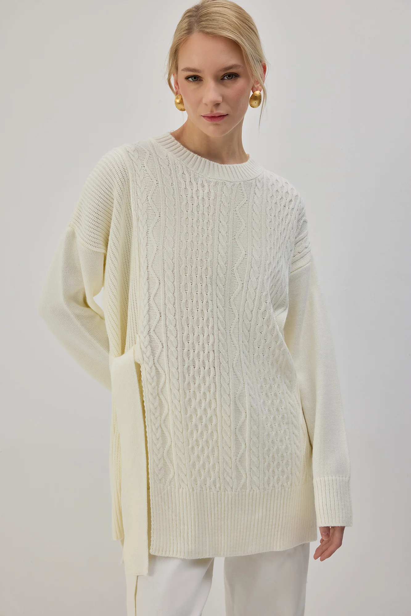 SIDE-TIE KNIT TUNIC - Image 7