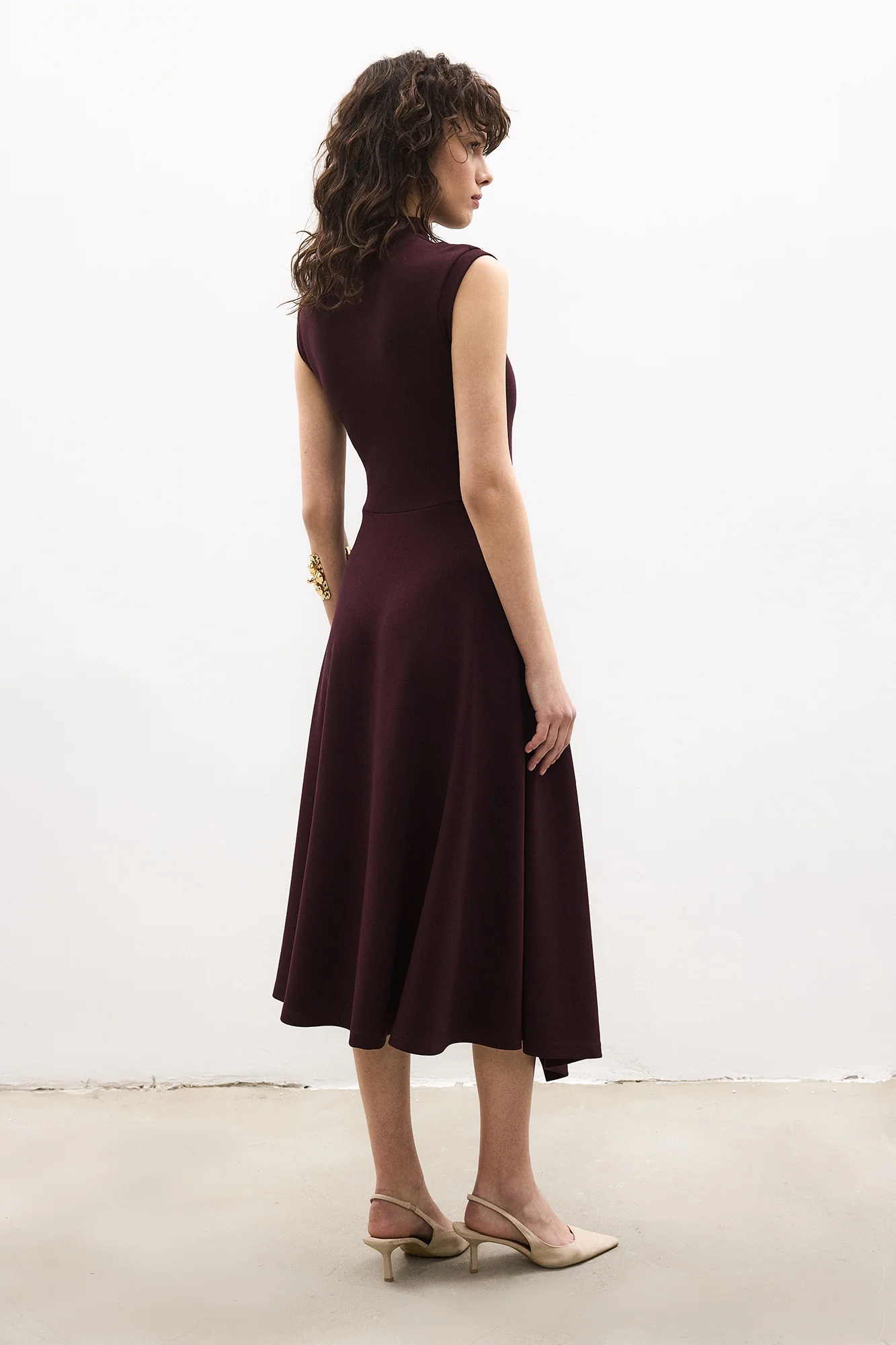 ASYMMETRİCAL KNİTTED DRESS - Image 5