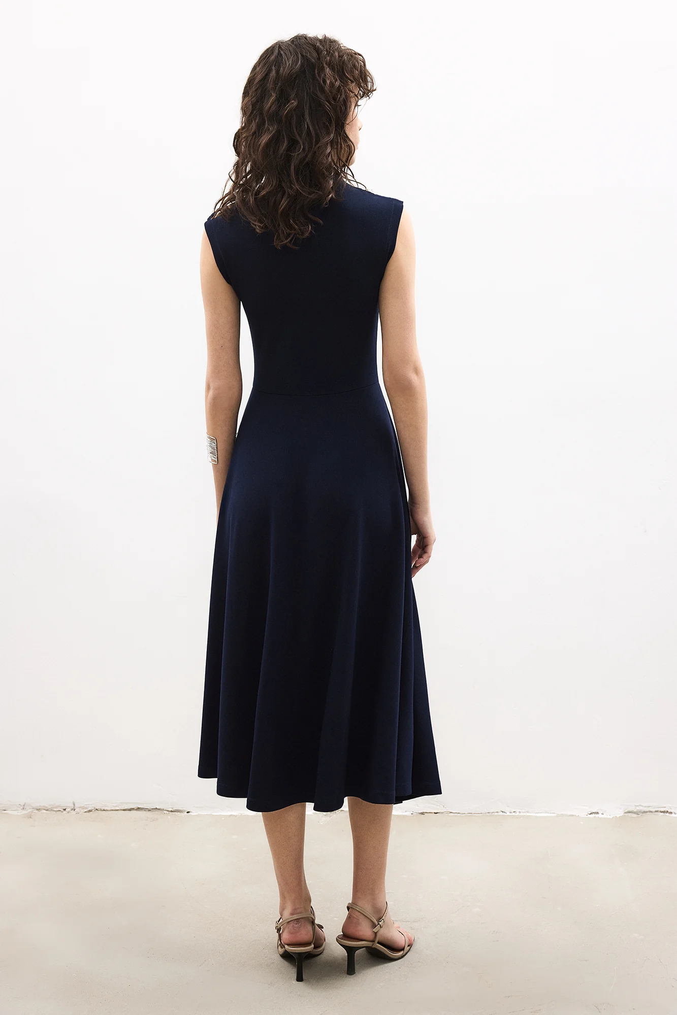 ASYMMETRİCAL KNİTTED DRESS - Image 5