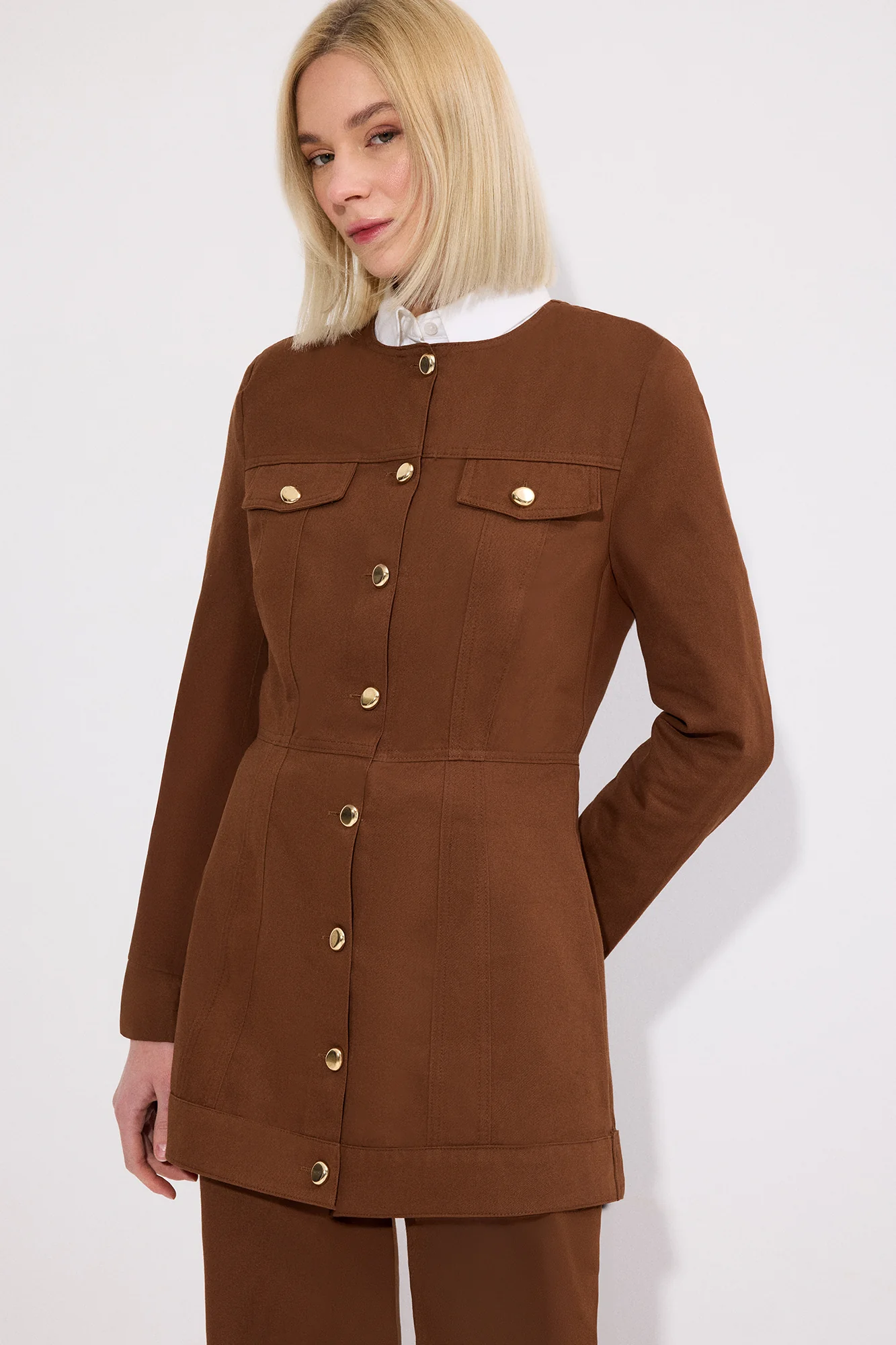 SLIM FIT GABARDINE JACKET - Image 2