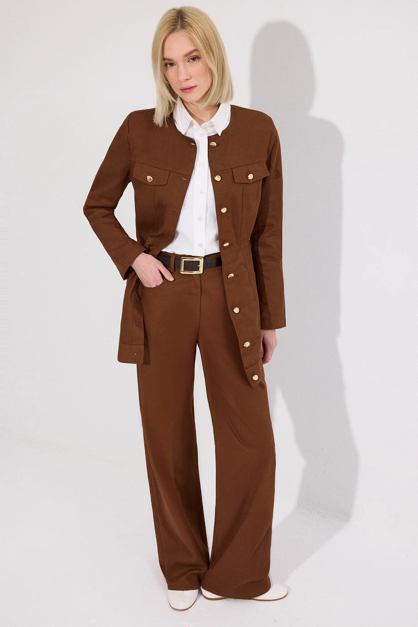 SLIM FIT GABARDINE JACKET - Image 4