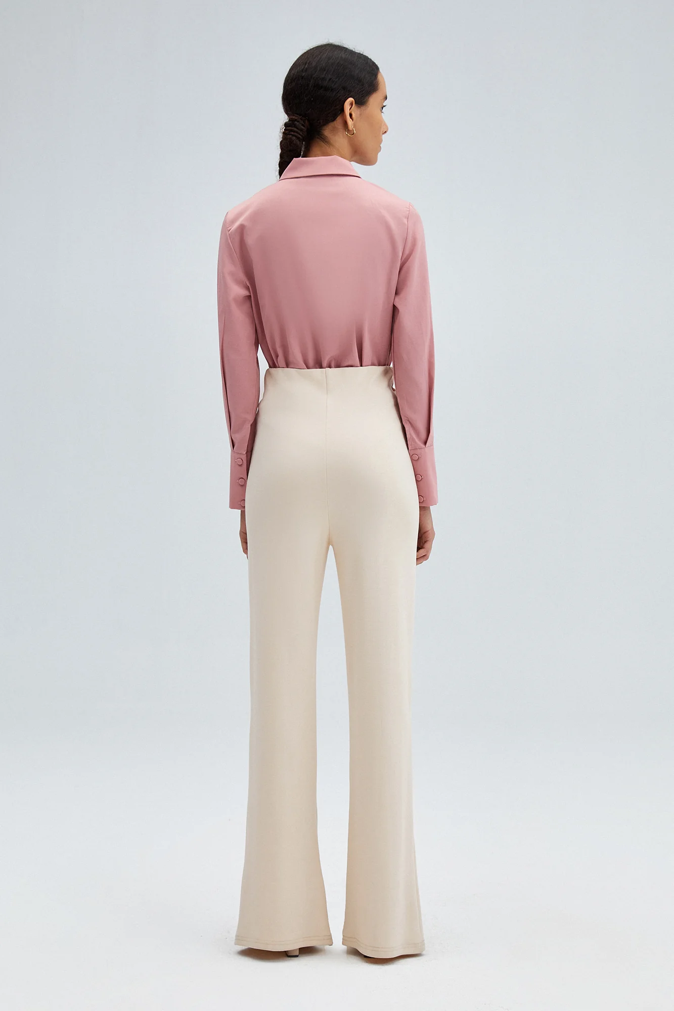 SLIT DETAILED JERSEY TROUSERS - Image 4