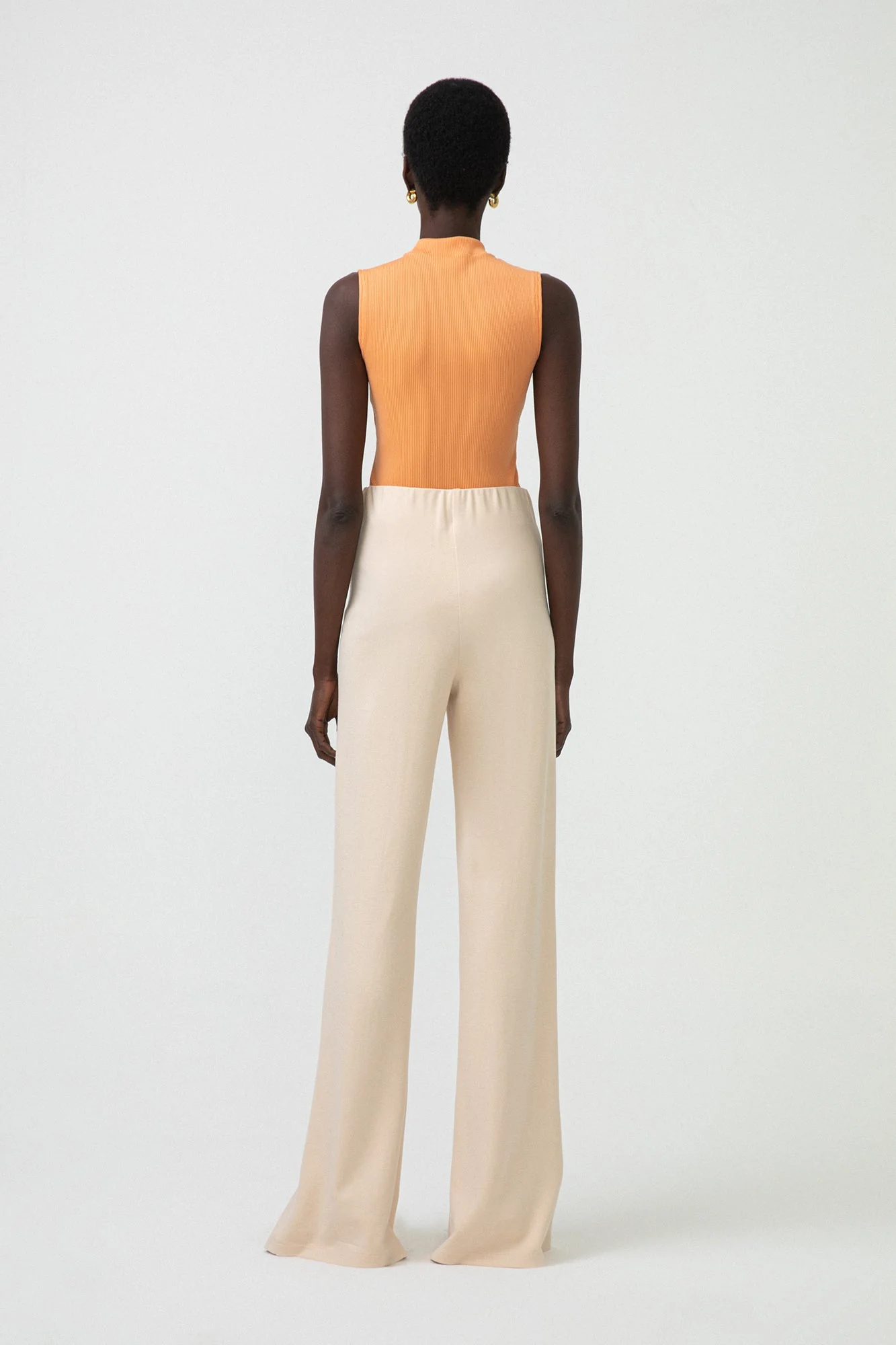SLIT DETAILED JERSEY TROUSERS - Image 8