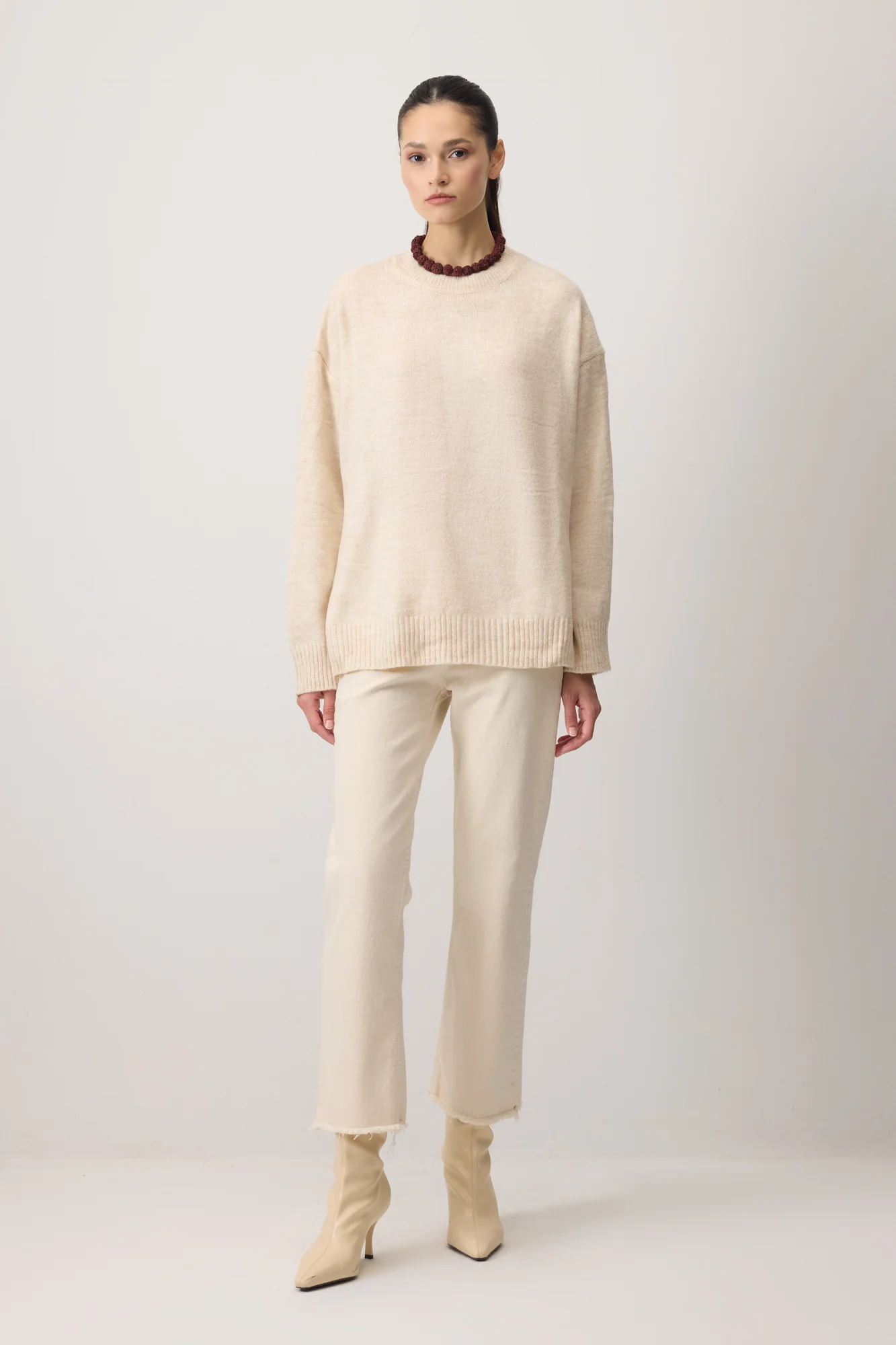 SOLID COLOR OVERSIZE SWEATER - Image 3