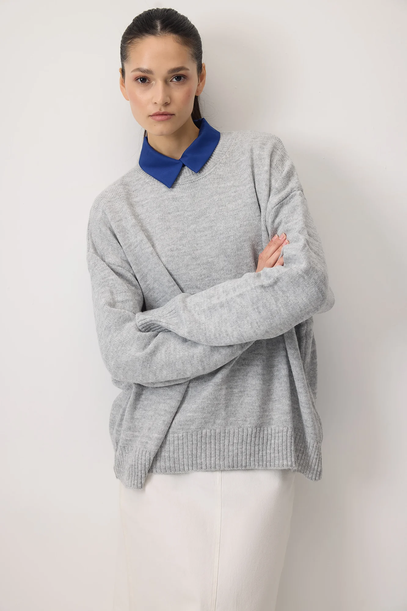 SOLID COLOR OVERSIZE SWEATER - Image 4