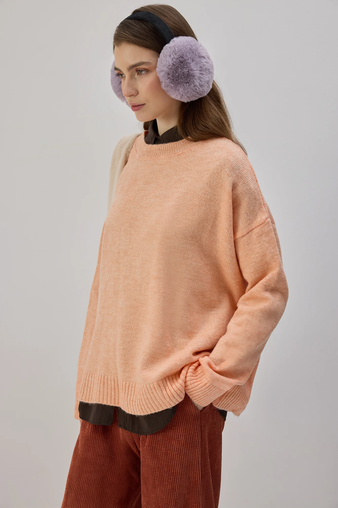 SOLID COLOR OVERSIZE SWEATER - Image 3