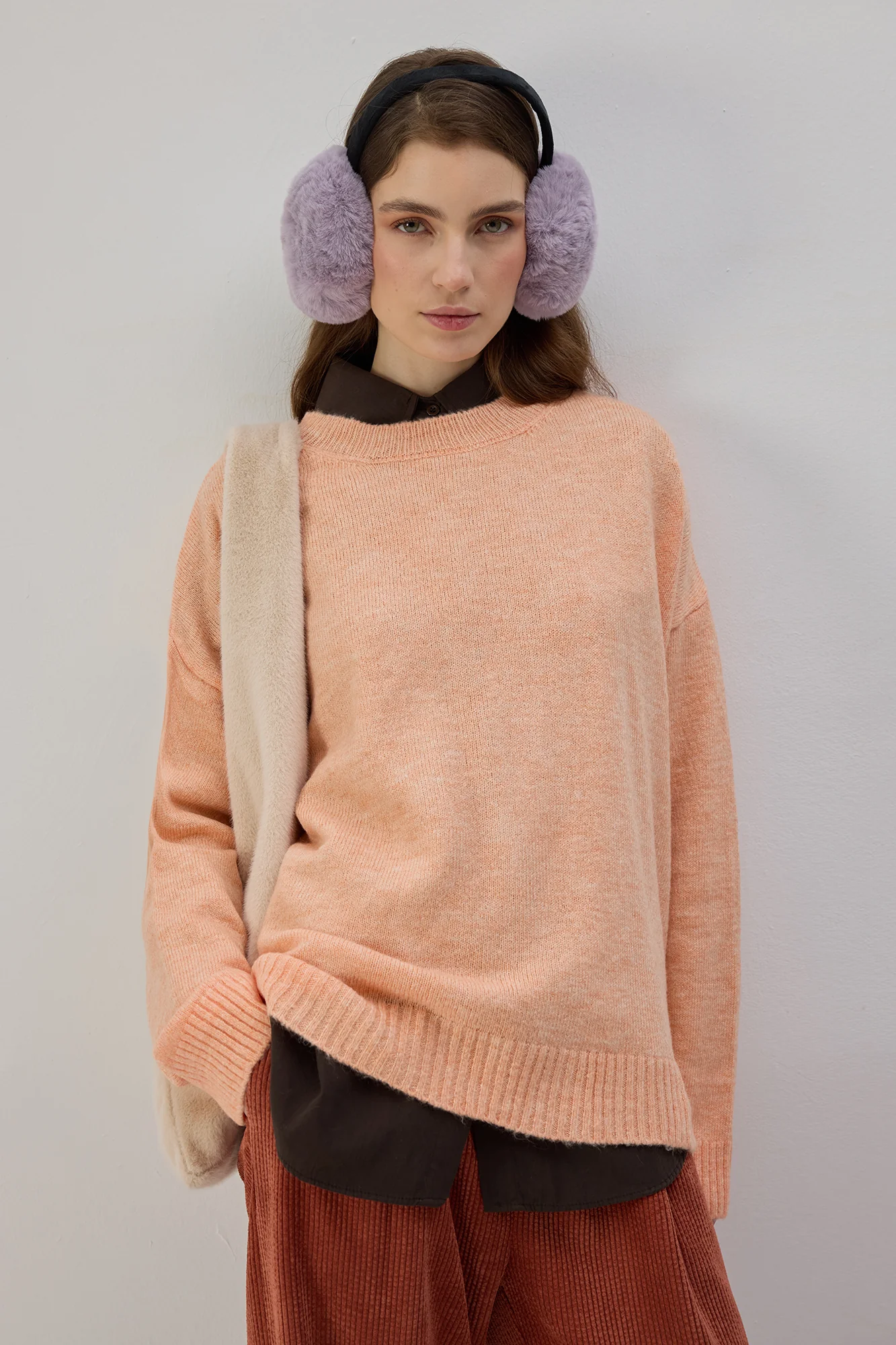 SOLID COLOR OVERSIZE SWEATER - Image 5