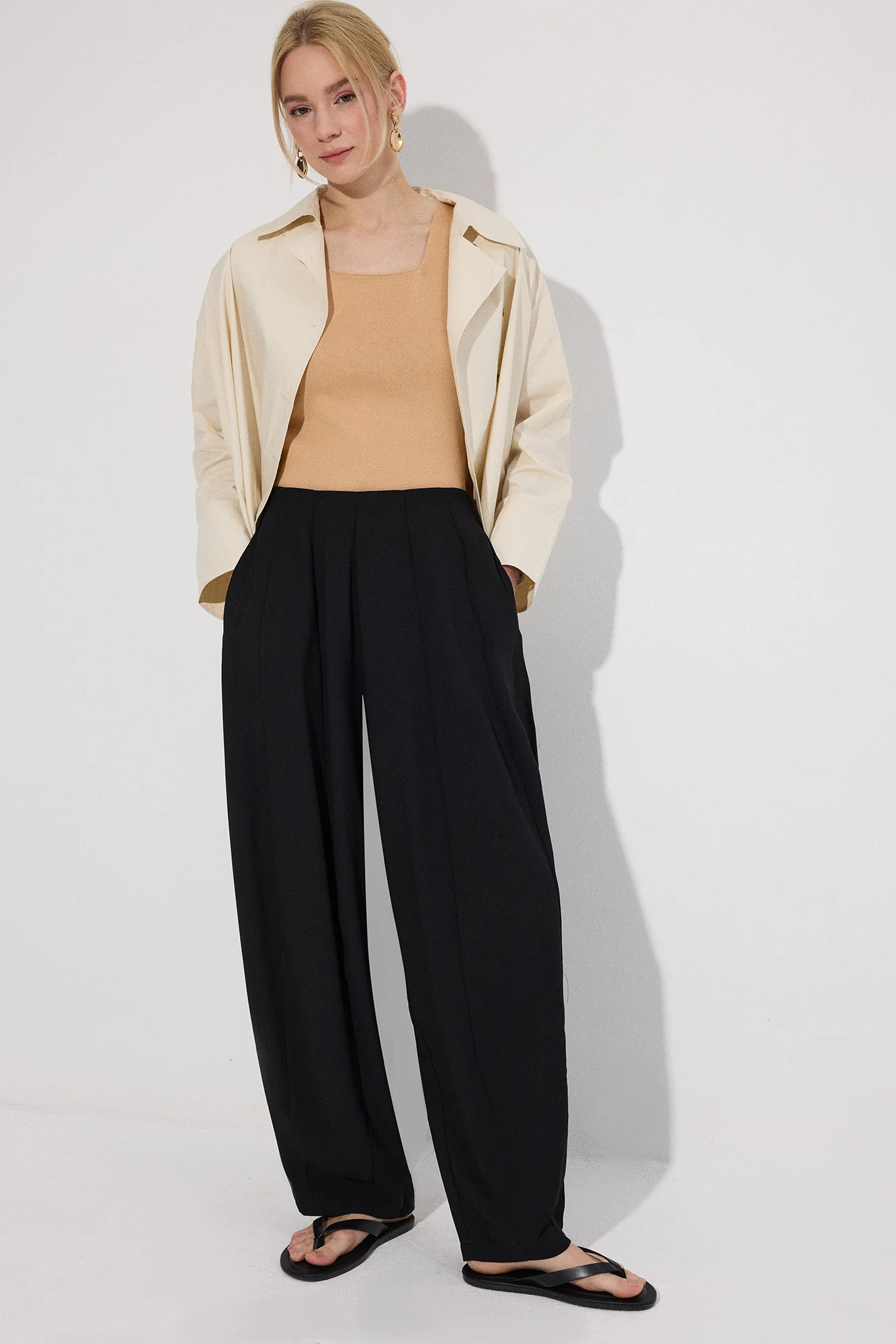 PLEATED CREPE TROUSERS - Image 3