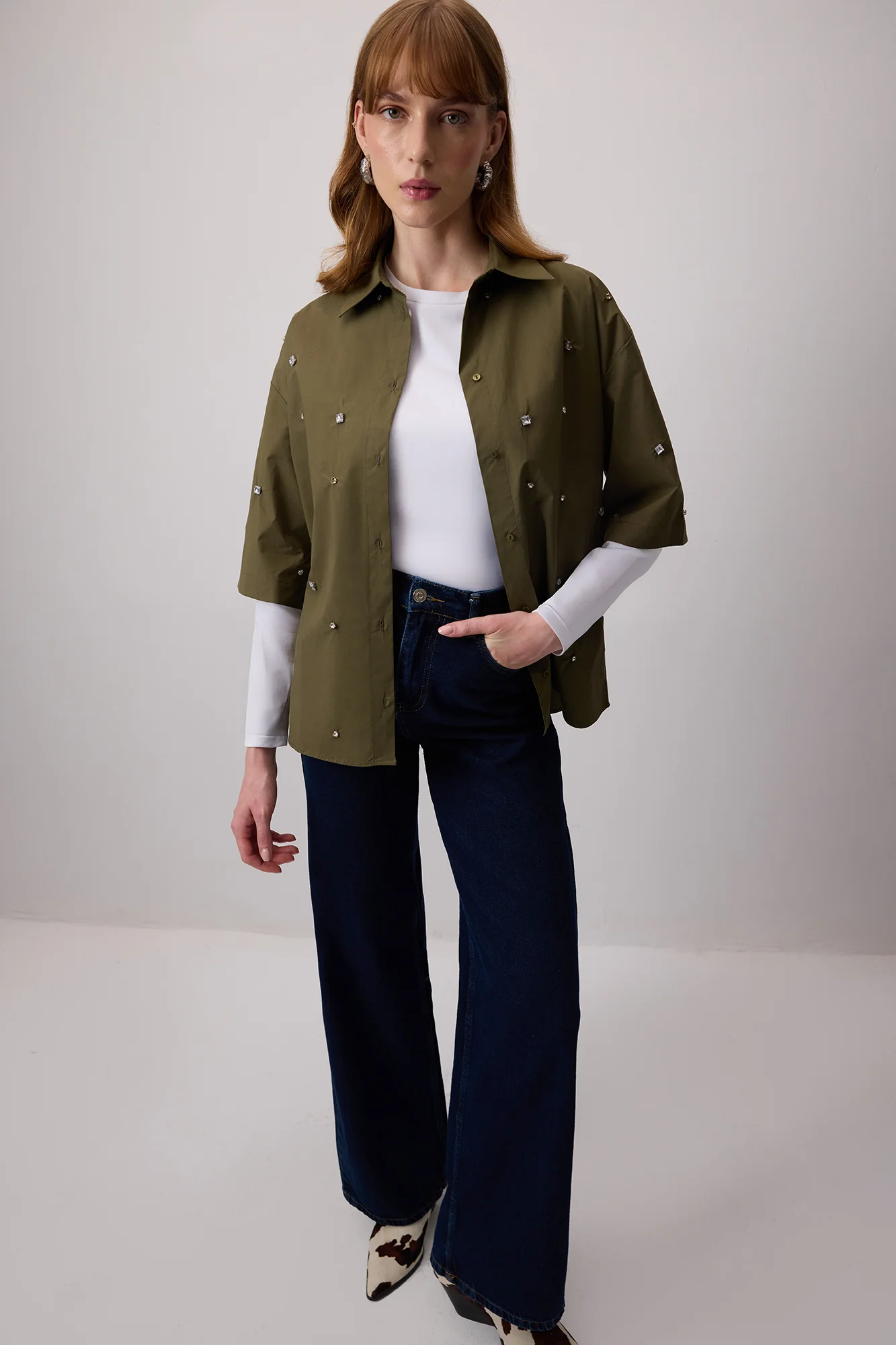 STONE EMBROIDERED SHIRT - Image 2
