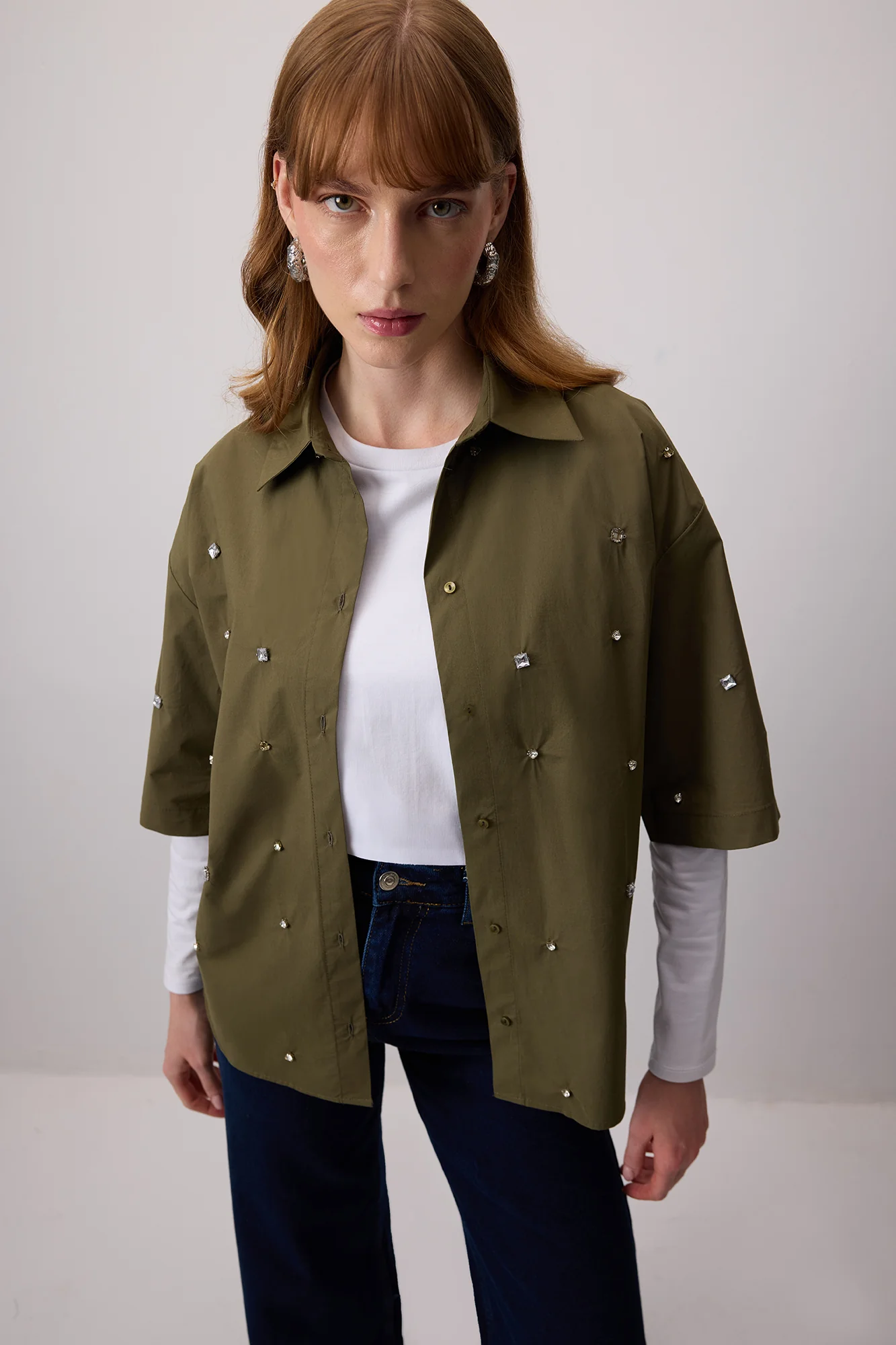 STONE EMBROIDERED SHIRT - Image 3