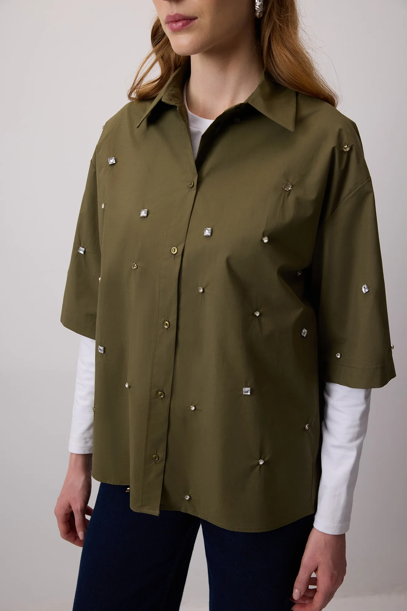 STONE EMBROIDERED SHIRT - Image 5