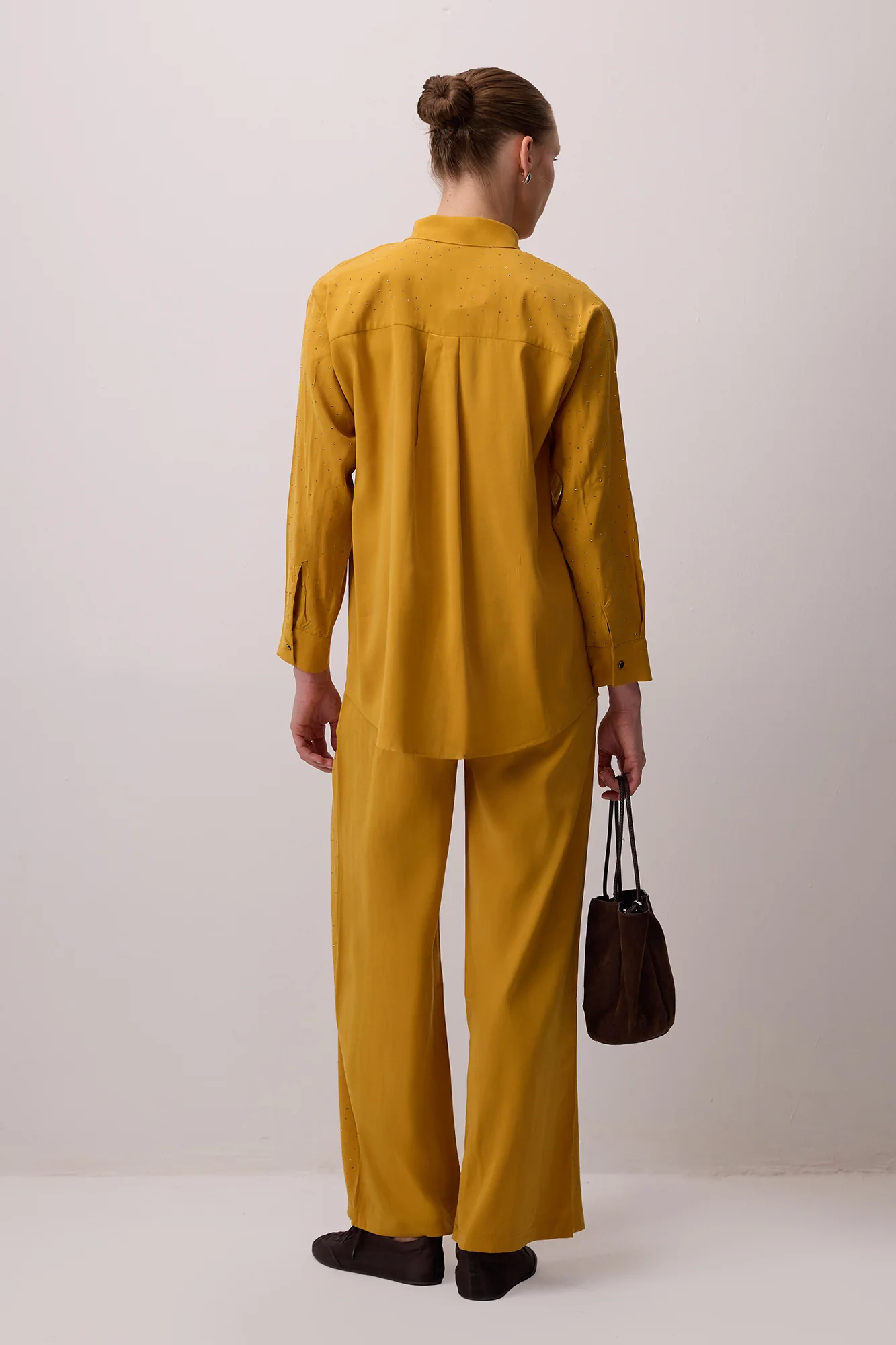 STONE EMBROIDERED SHIRT AND TROUSERS SET - Image 4