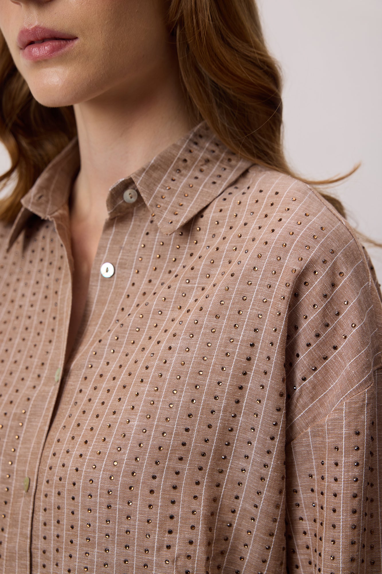 STONE PRINTED OVERSIZED SHIRT - Image 5