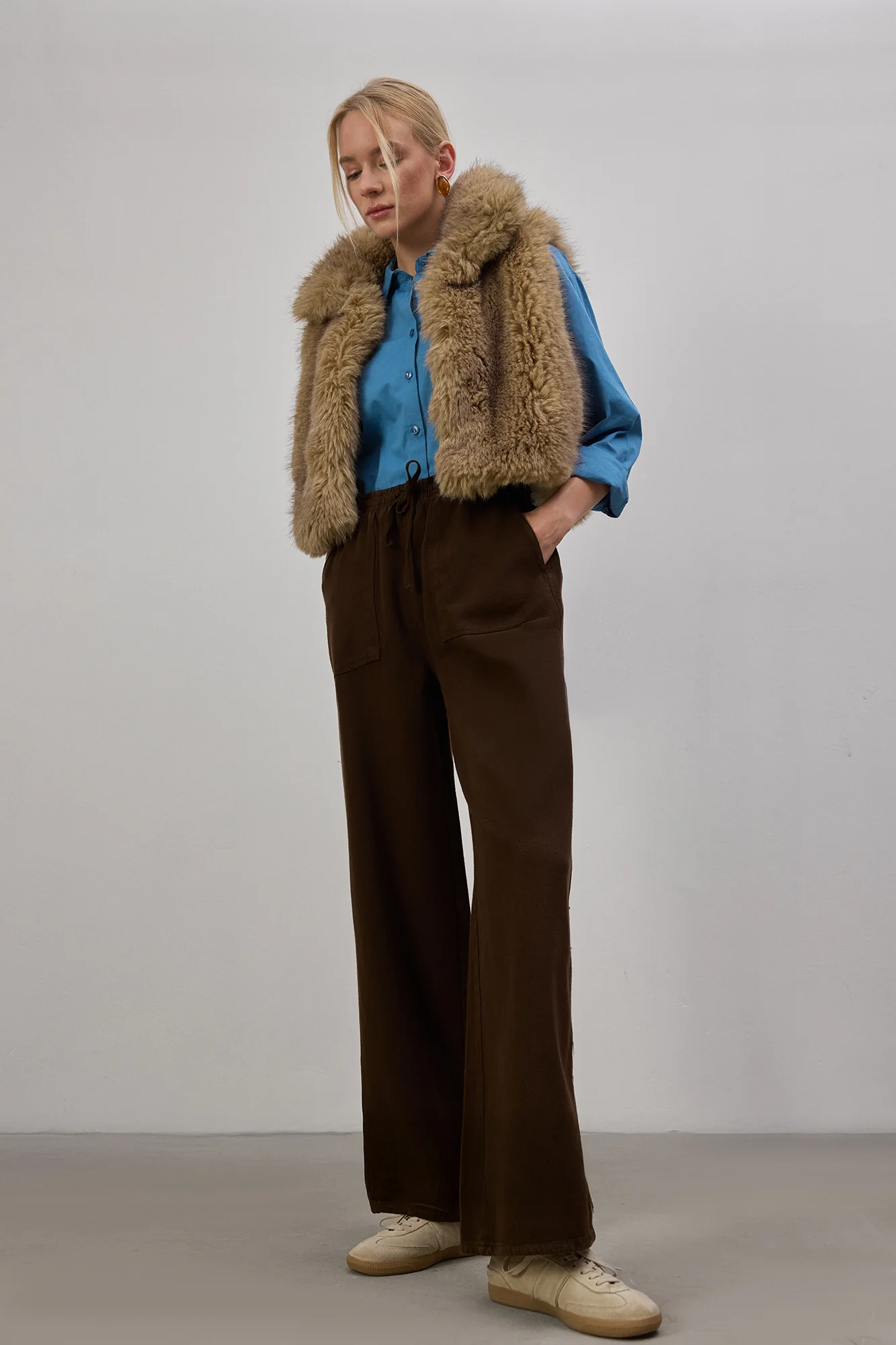 STRAIGHT LEG PANTS WITH ELASTIC WAISTBAND - Image 2