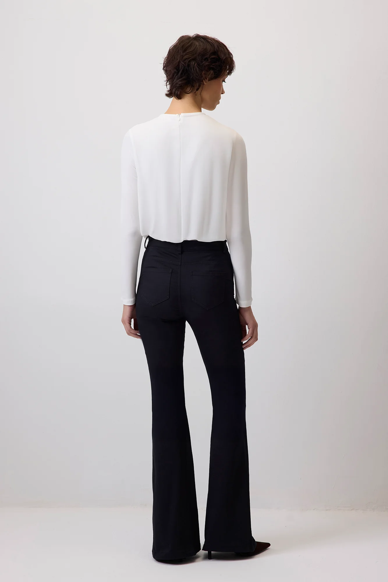 RUCHED CHIFFON SNAP BODYSUIT - Image 4