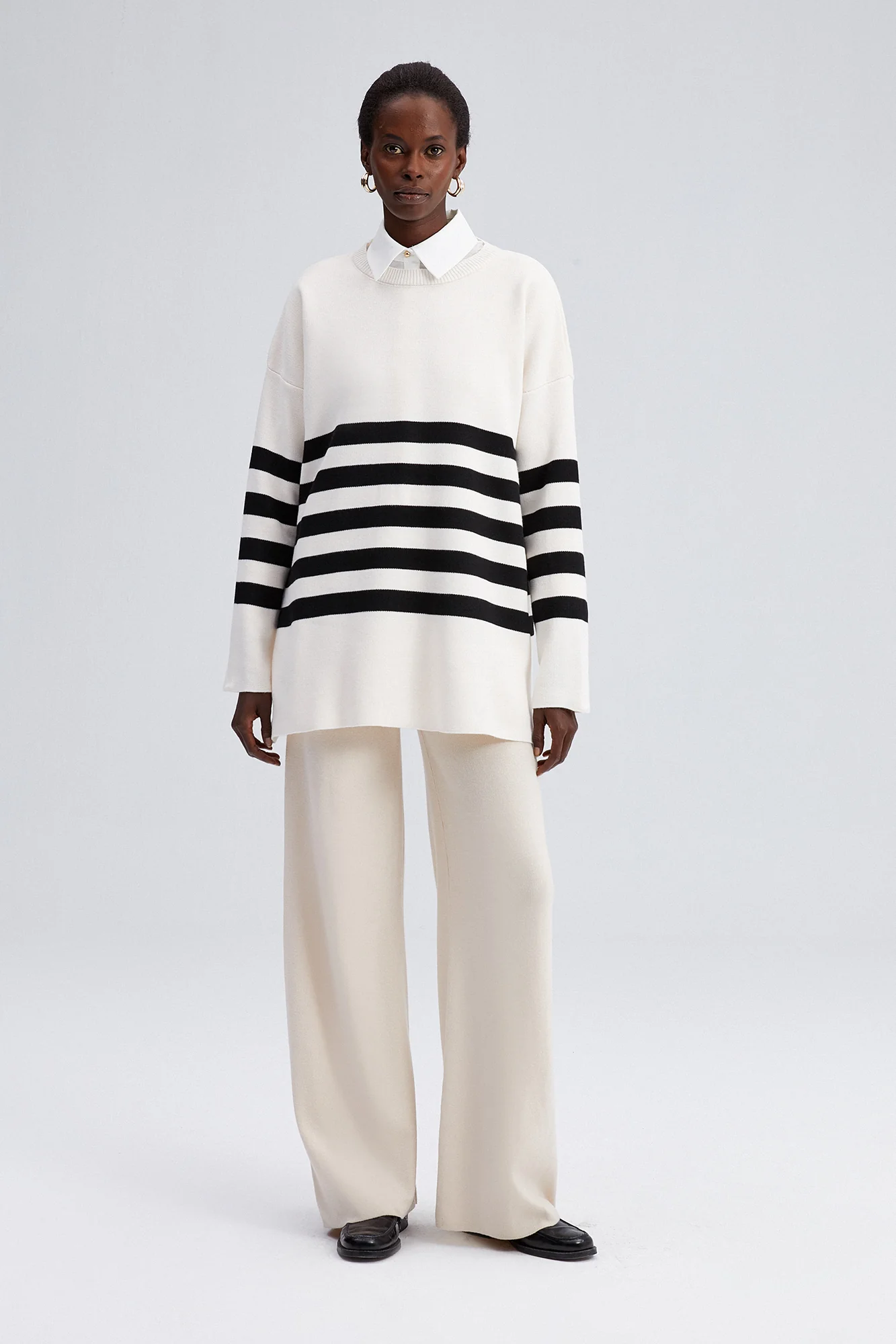 STRIPED KNIT TUNIC - Image 3