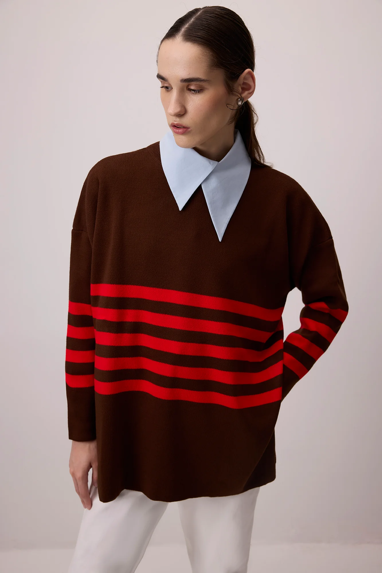 STRIPED KNIT TUNIC - Image 3