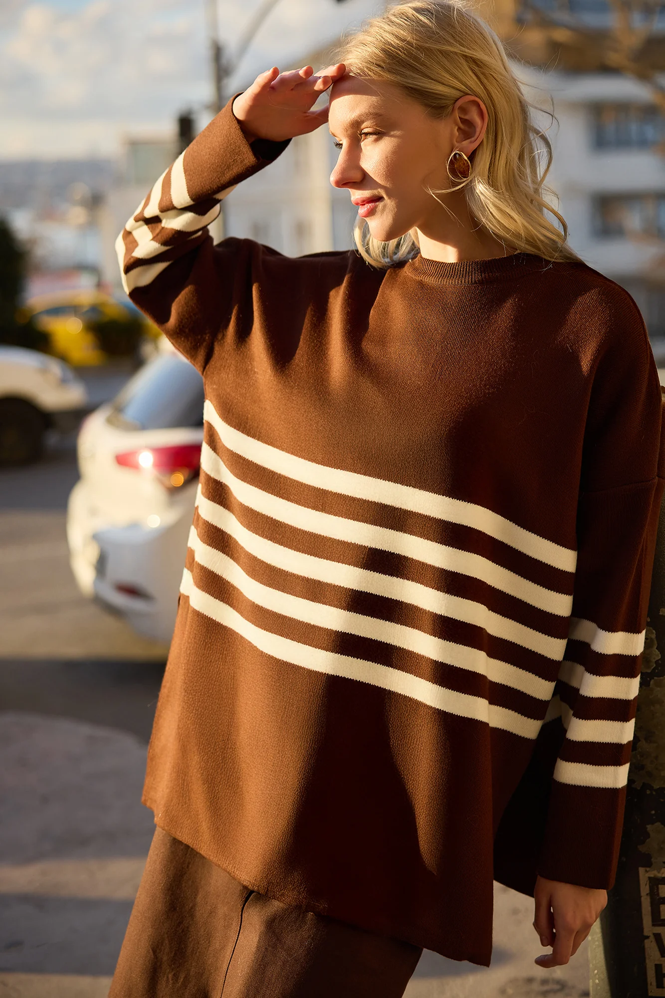 STRIPED KNIT TUNIC - Image 3
