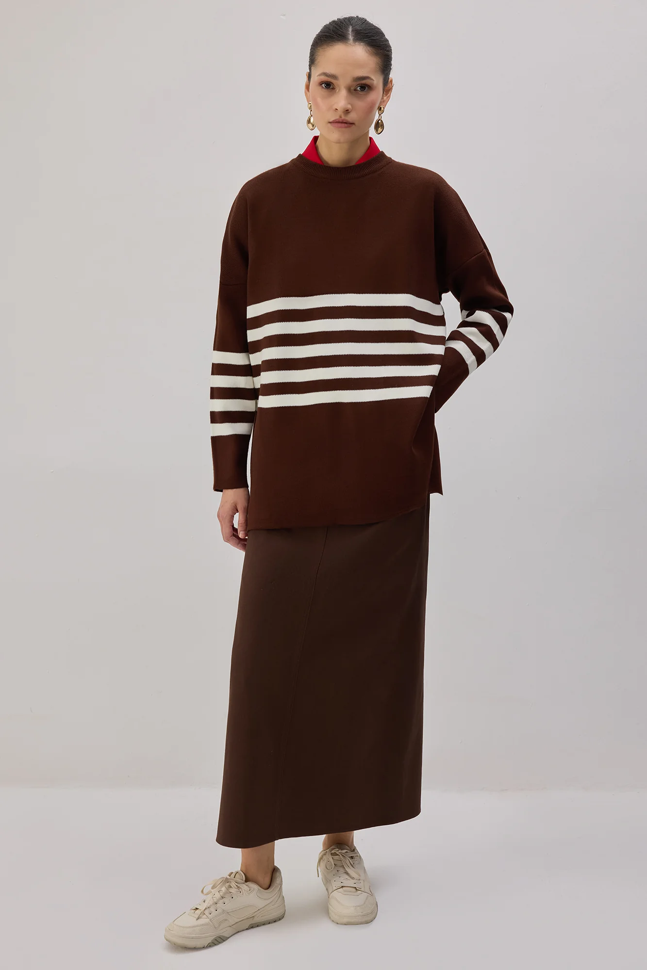 STRIPED KNIT TUNIC - Image 6