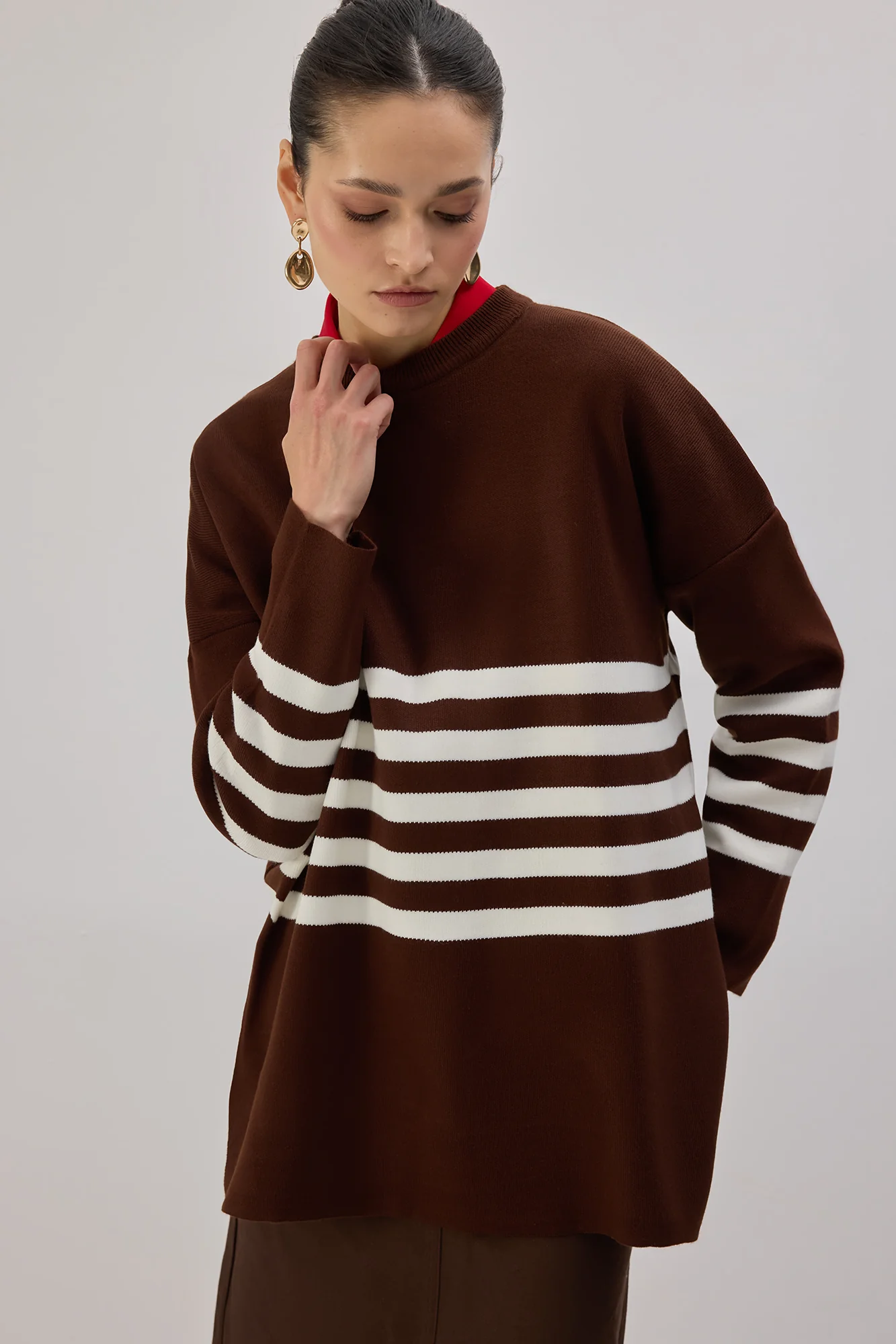 STRIPED KNIT TUNIC - Image 8