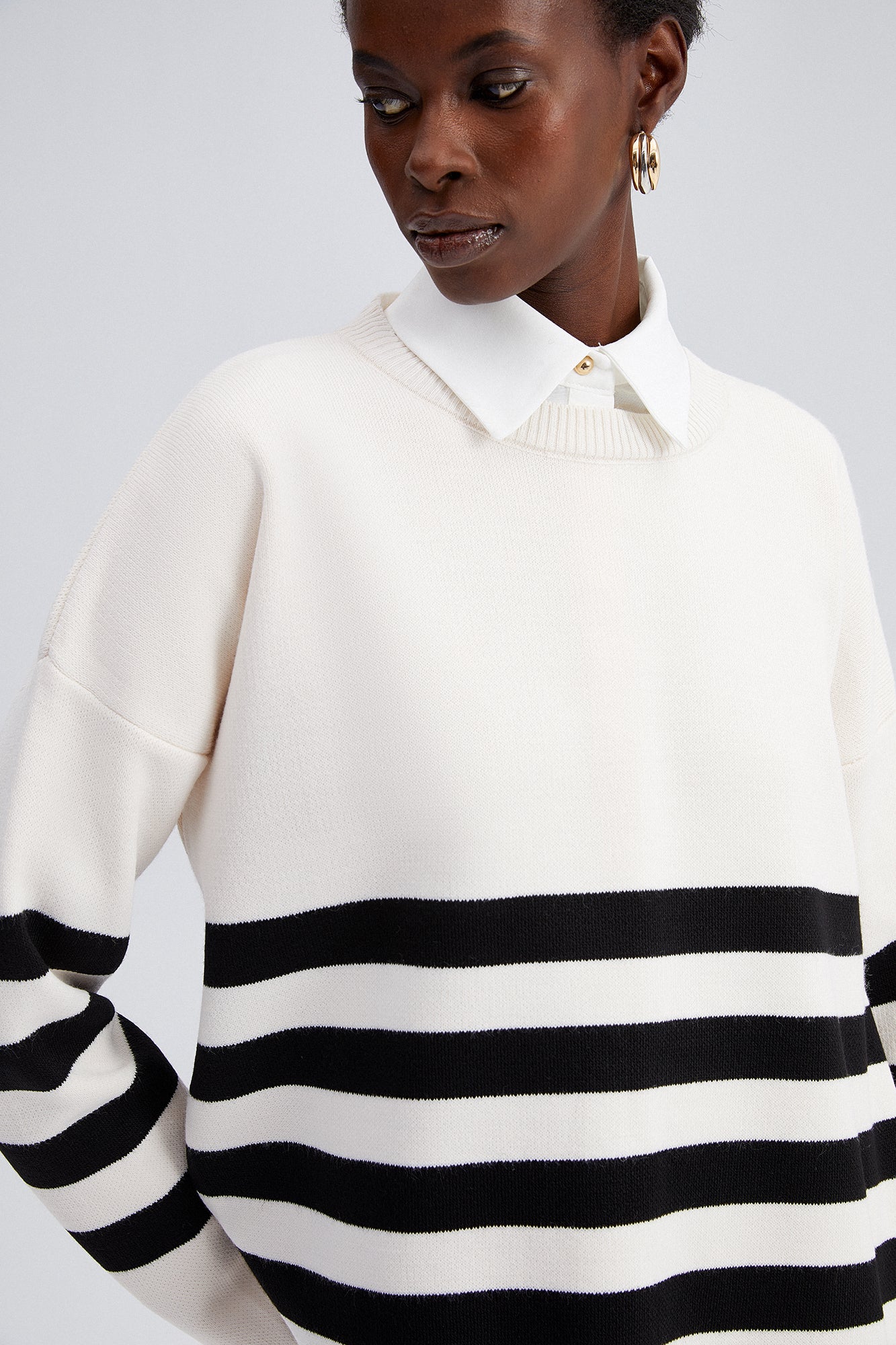 STRIPED KNIT TUNIC - Image 5
